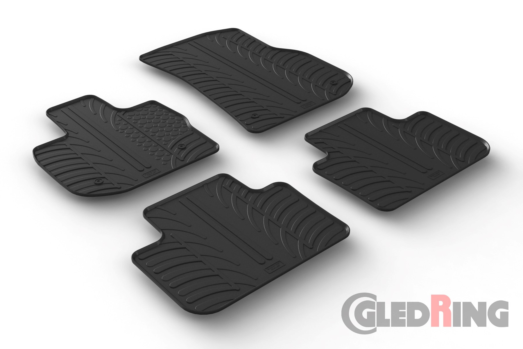 Original Gledring Passform Fußmatten Gummimatten 4 Tlg.+Fixing - BMW iX3 G08 09.2021->2024 Elektro