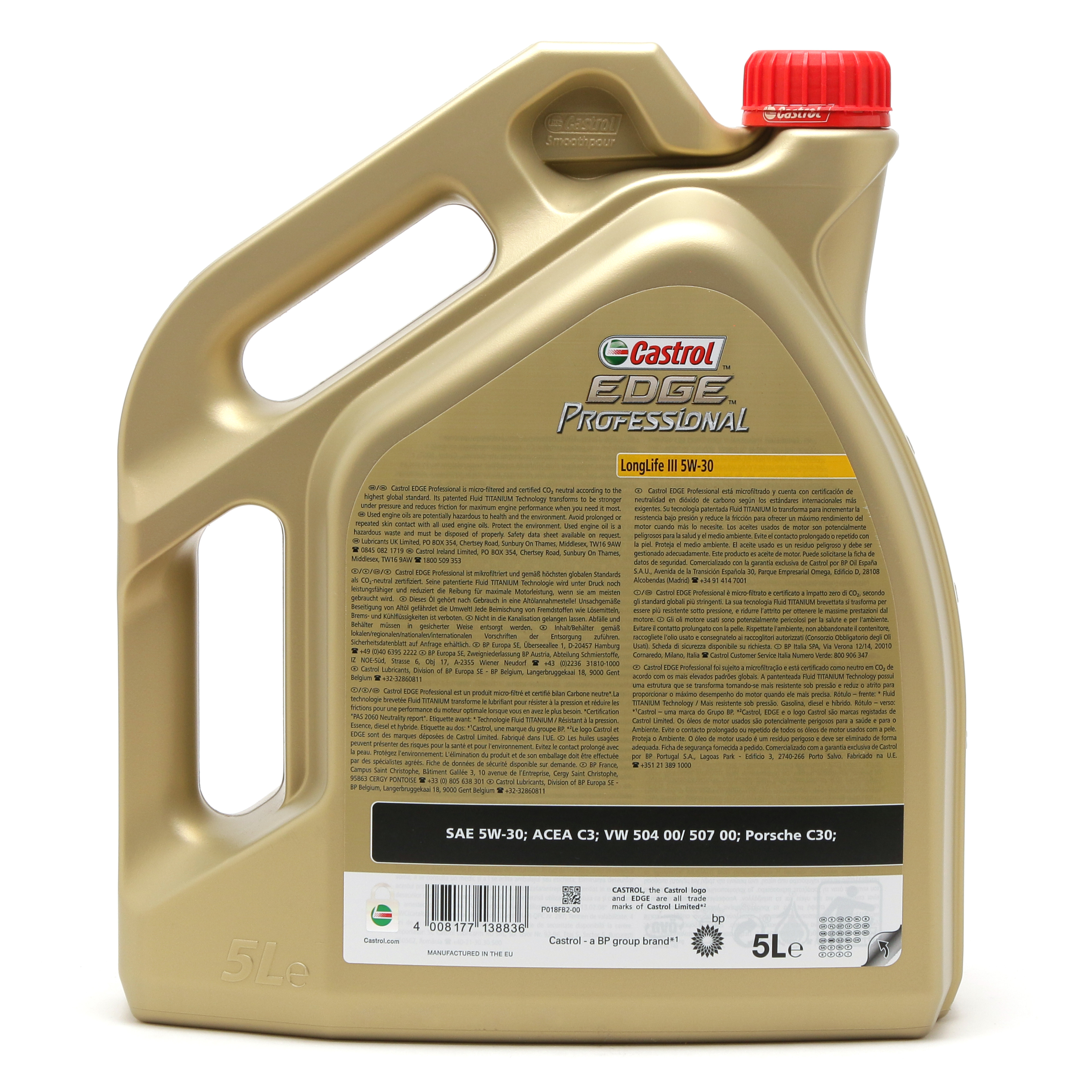 Castrol Edge Professional Longlife III Fluid Titanium (ex. FST) 5W-30 Motoröl 5l