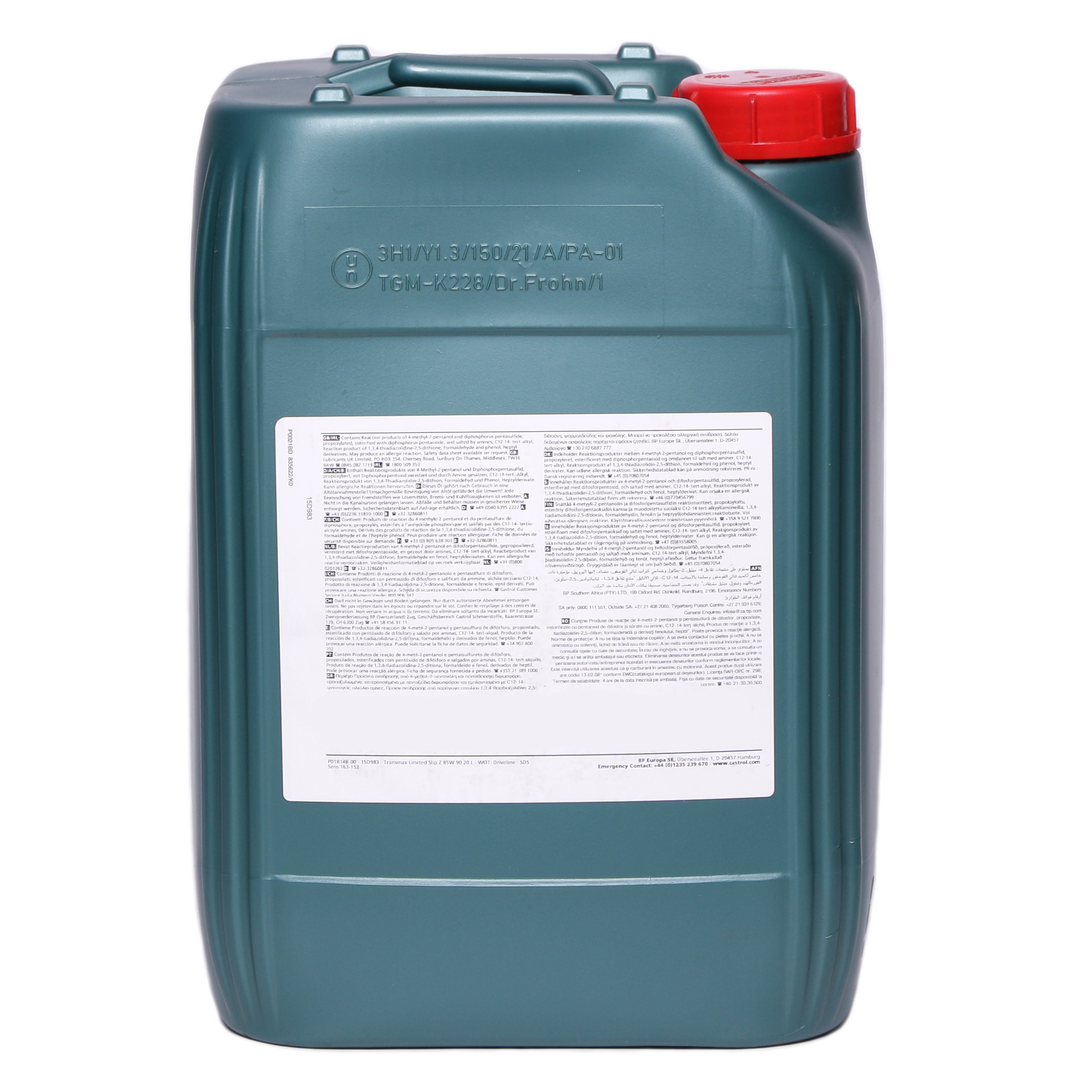 Castrol TRANSMAX Limited Slip Z 85W-90 20 Liter