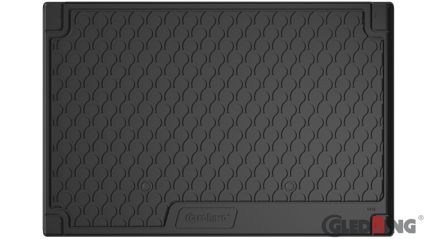 Original Gledring Premium Gummi Kofferraummatte - CITROEN Berlingo II 2008-08.2018