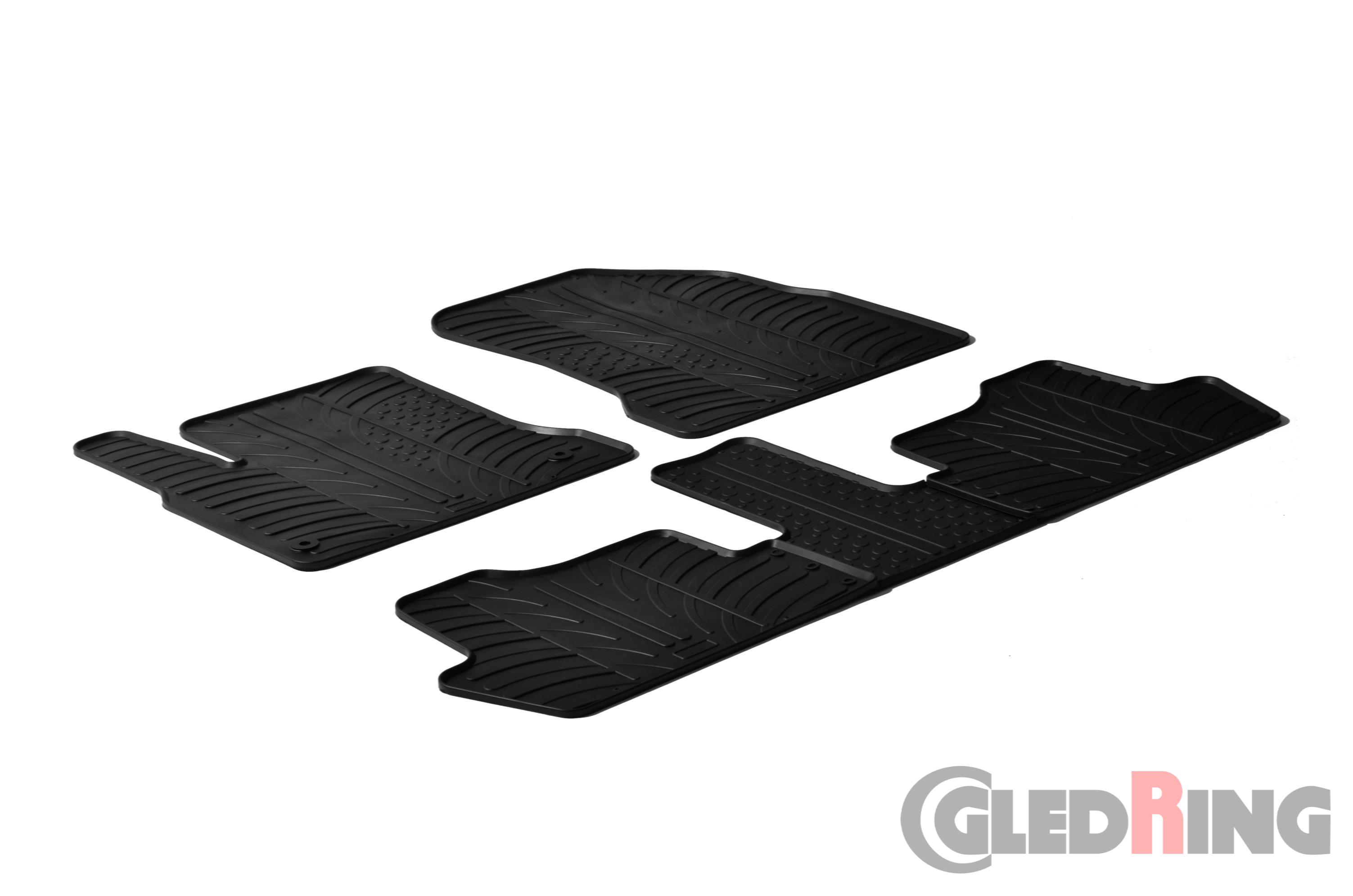 Original Gledring Passform Fußmatten Gummimatten 5 Tlg.+Fixing - CITROEN C4 Picasso 2006-2013