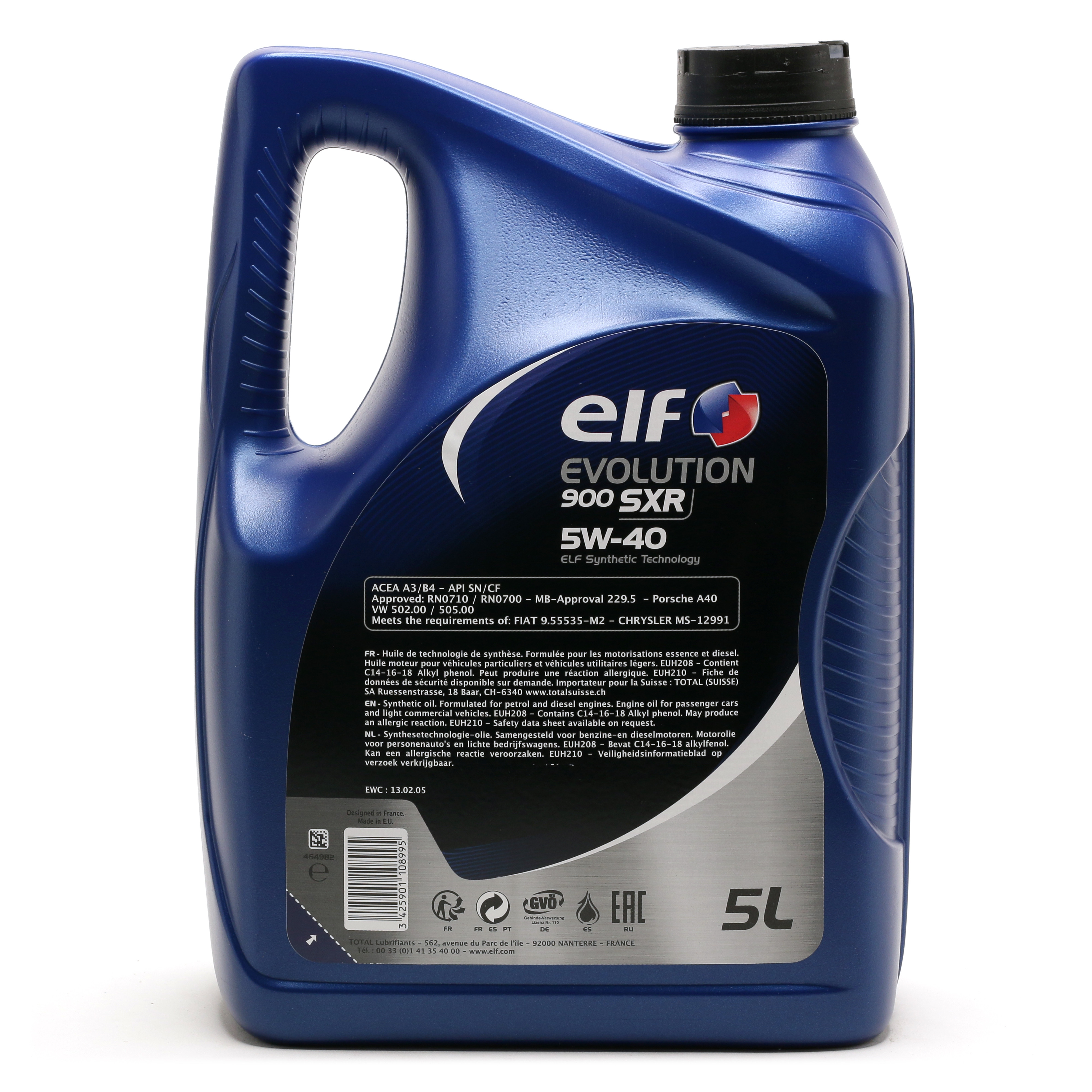 Elf Evolution 900 SXR 5W-40 Motoröl 5l - SAE 5W-40 - Auto/PKW Motoröle ...