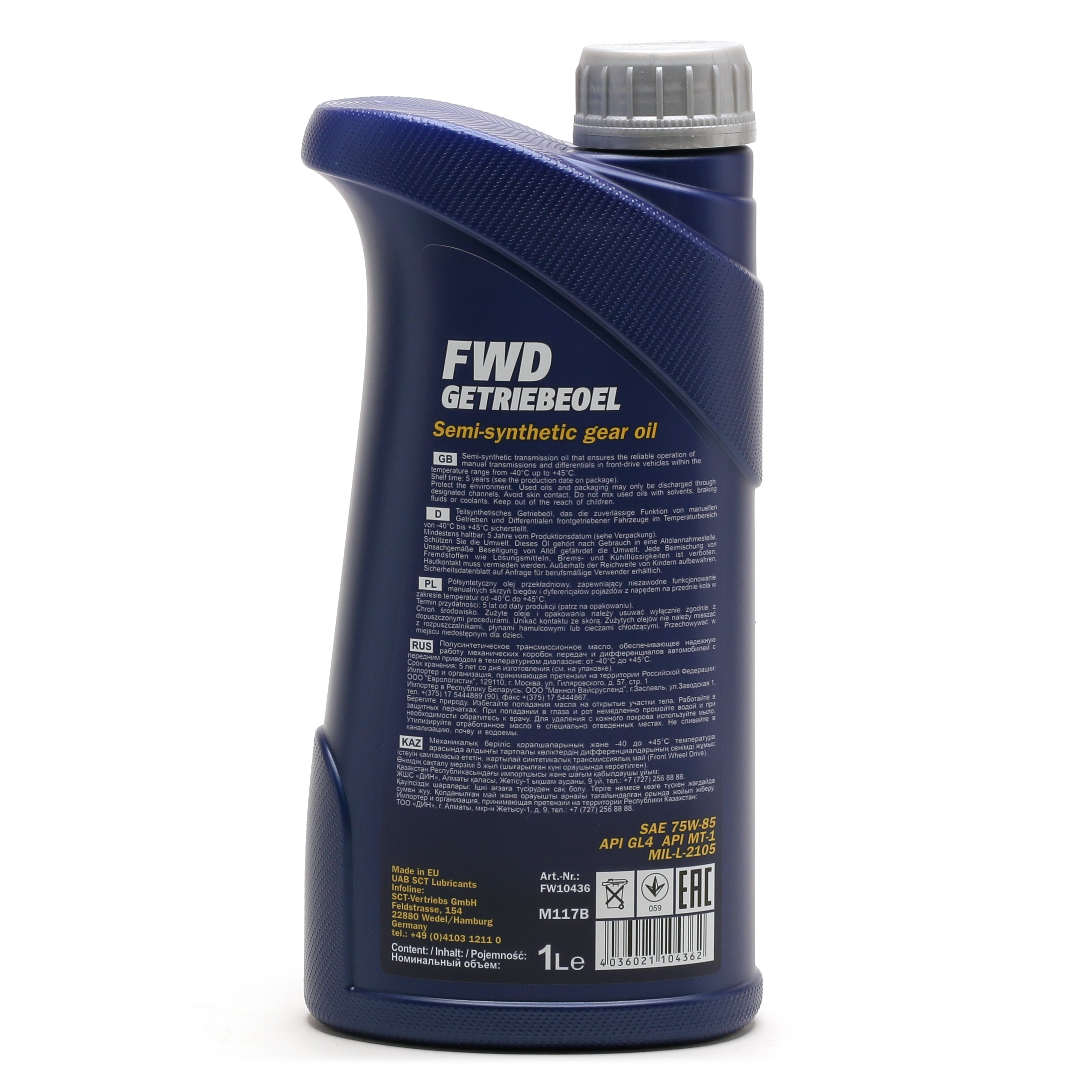 Mannol 8101 FWD 75W-85 Getriebeöl 1l Flasche