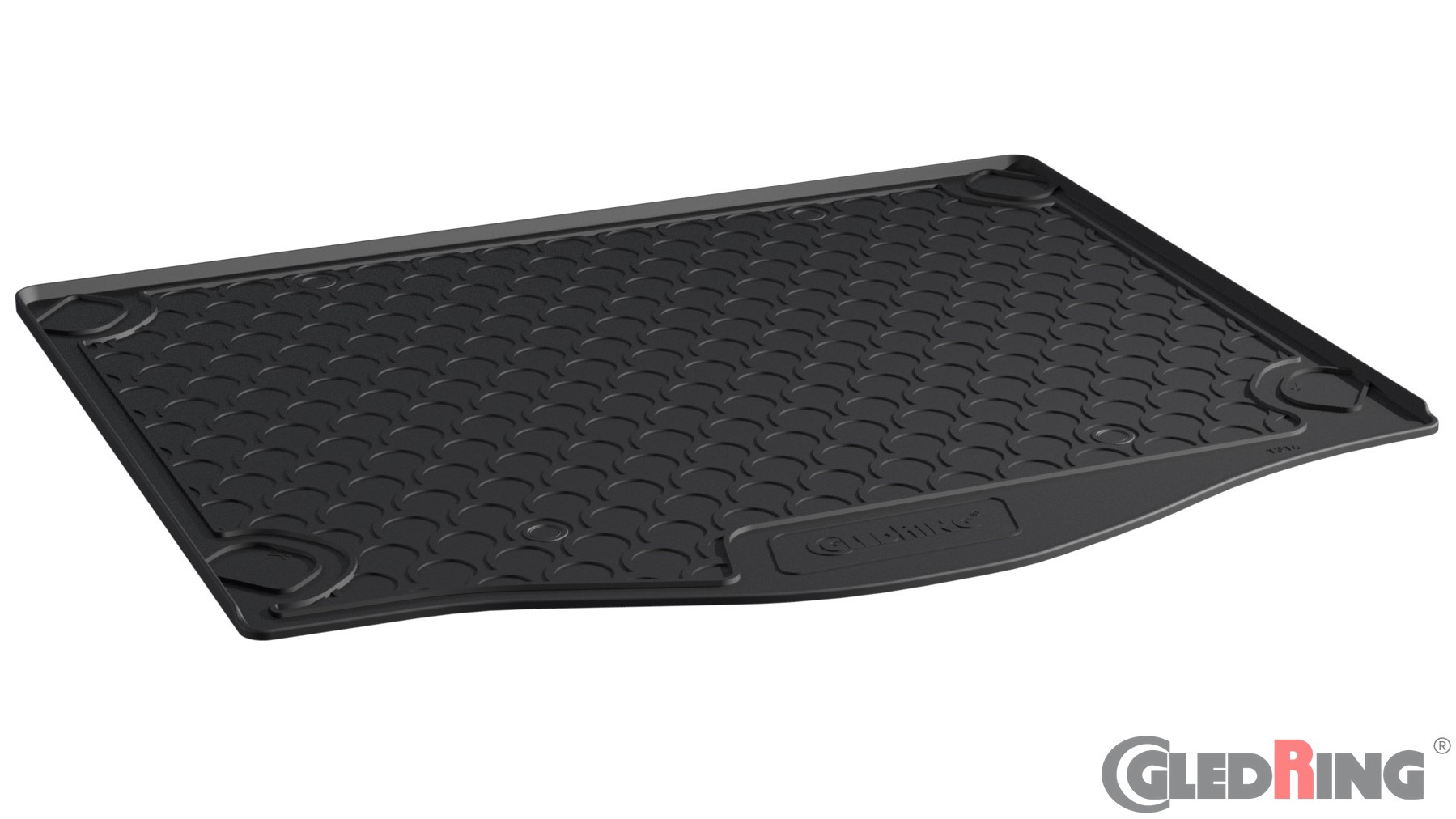 Original Gledring Premium Gummi Kofferraummatte - FORD Focus HB III (mit Reserverad) 2011-2018