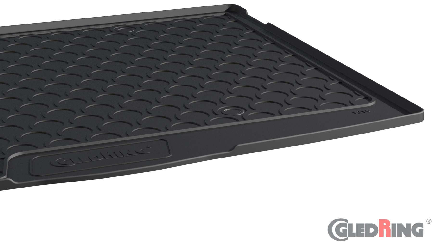 Original Gledring Premium Gummi Kofferraummatte - FORD Focus HB (Oberer Boden m.Reseverad) 2018->