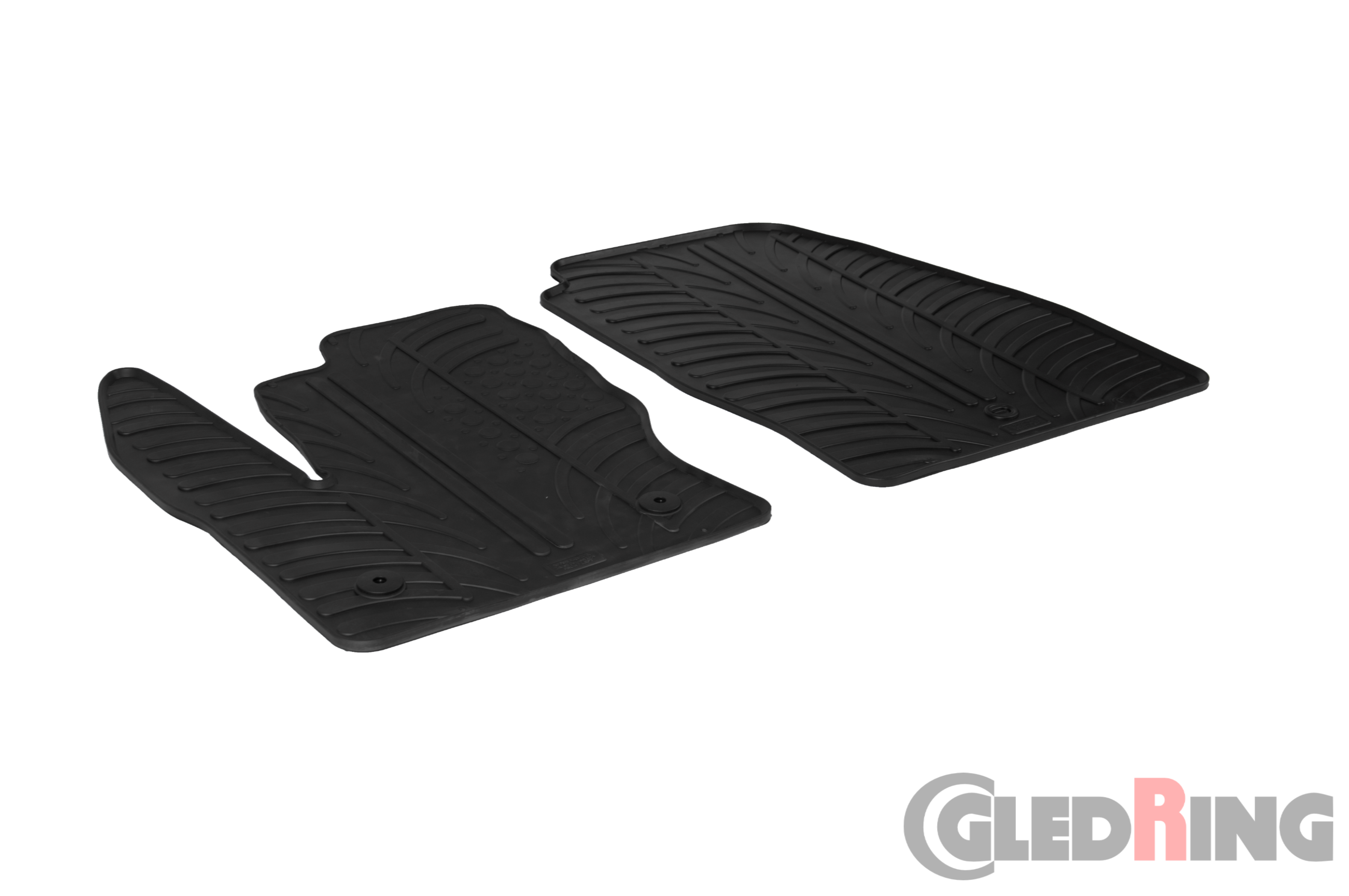Original Gledring Passform Fußmatten Gummimatten 2 Tlg. - Ford Tourneo Connect Cargo 2014->2016