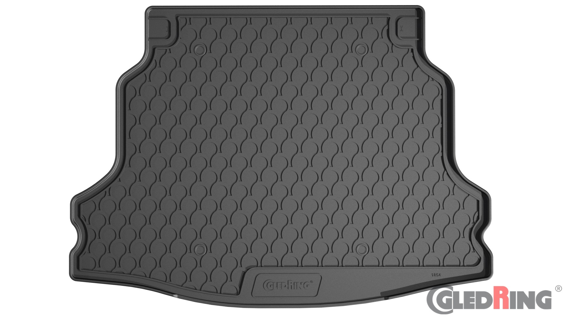 Original Gledring Premium Gummi Kofferraummatte - HONDA Civic HB (5-türig, mit Reserverad) 2017-2021