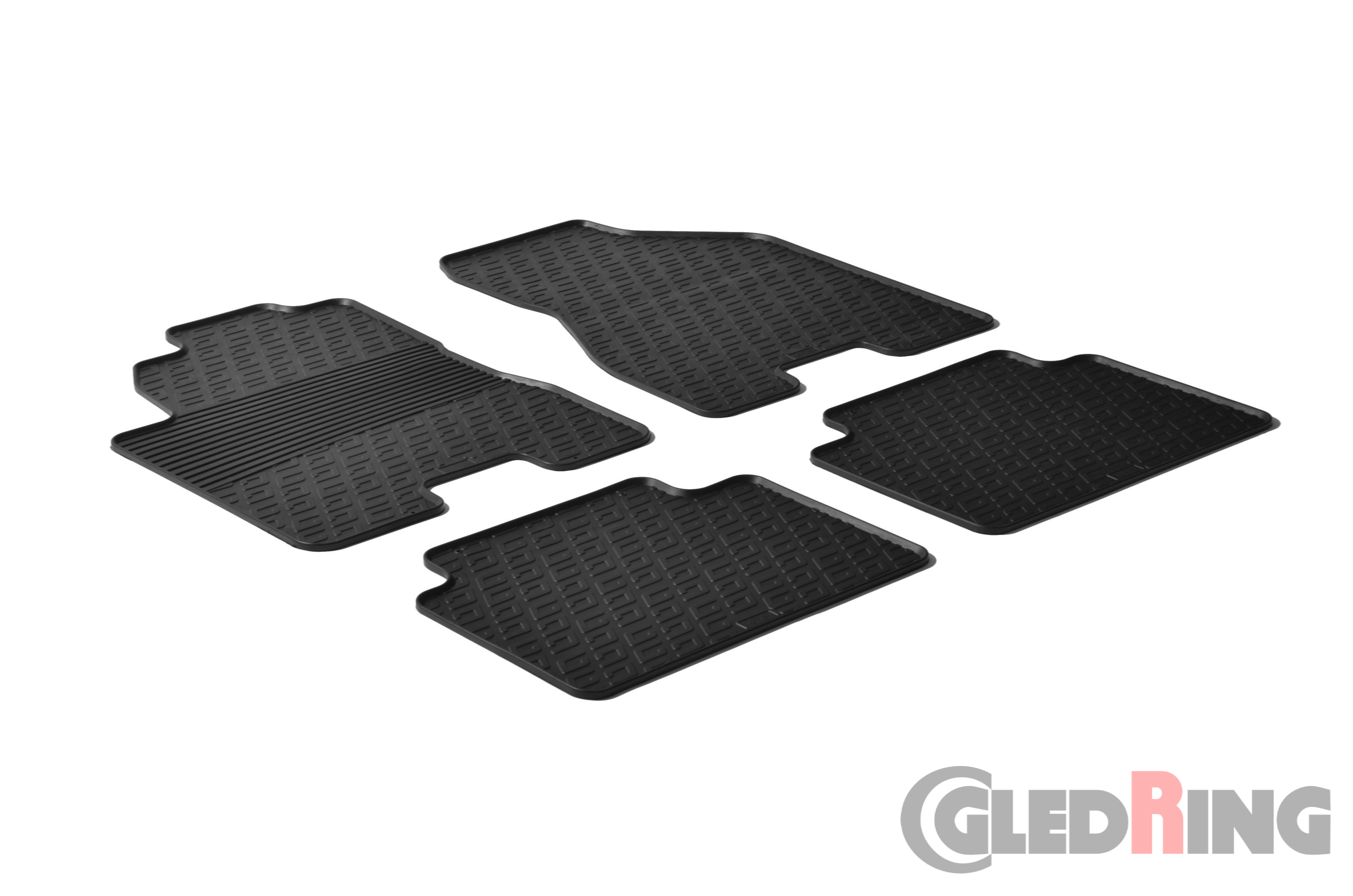 Original Gledring Passform Fußmatten Gummimatten 4 Tlg. - HYUNDAI Tucson 2004 -2010