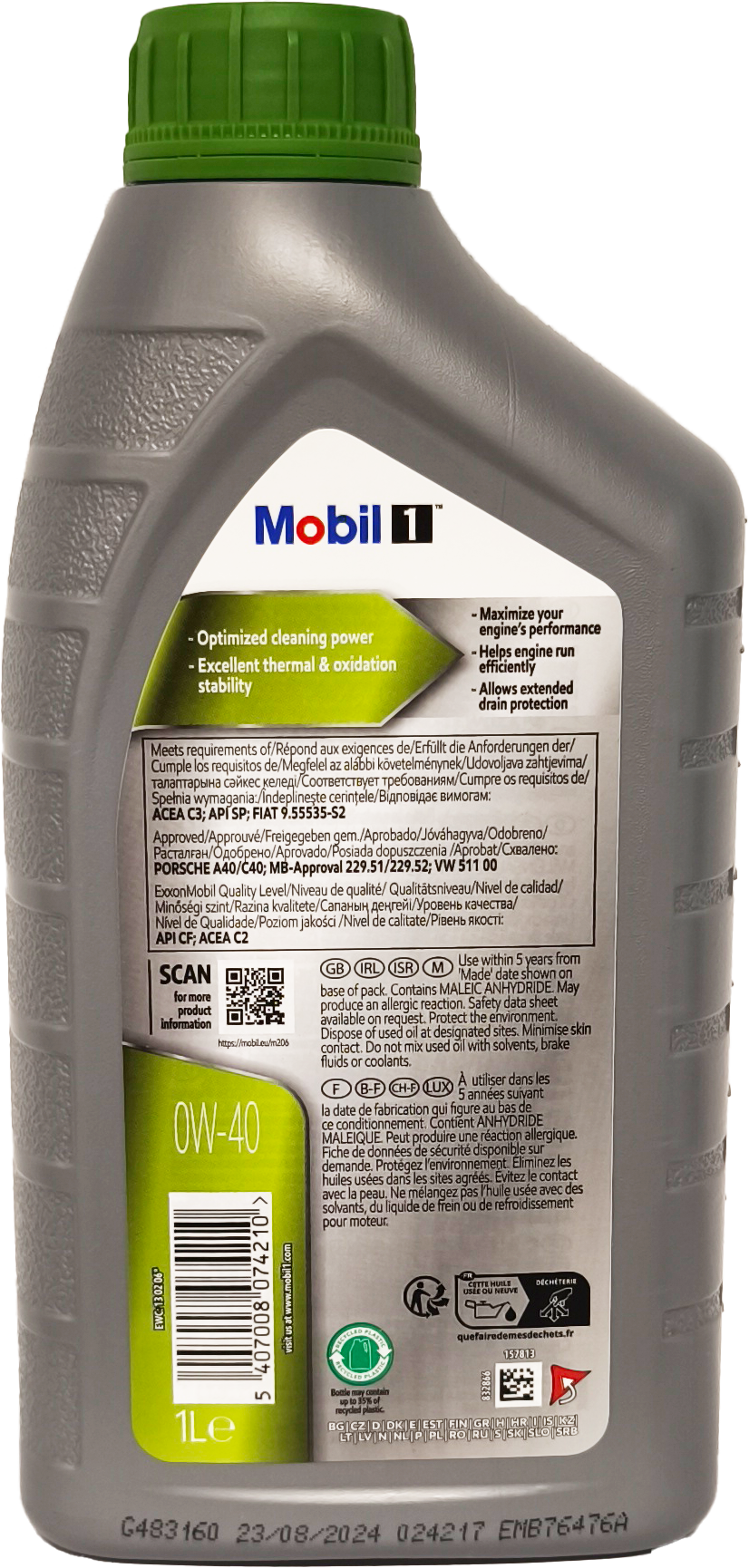 Mobil 1 ESP x4 0W-40 Motoröl 1l