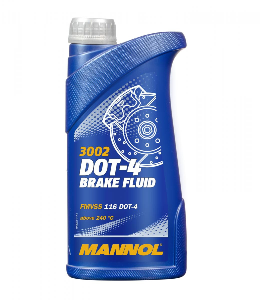 Mannol 3002 DOT 4 Bremsflüssigkeit 1l Flasche