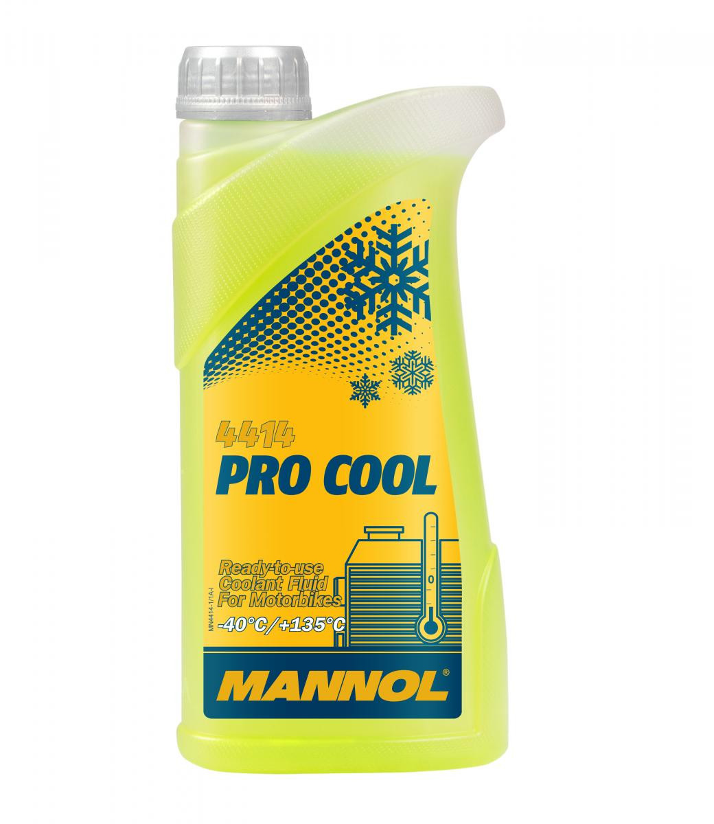 Mannol 4414 Pro Cool Kühlerfrostschutz Fertigmischung -40° für Motorräder 1l Kanister
