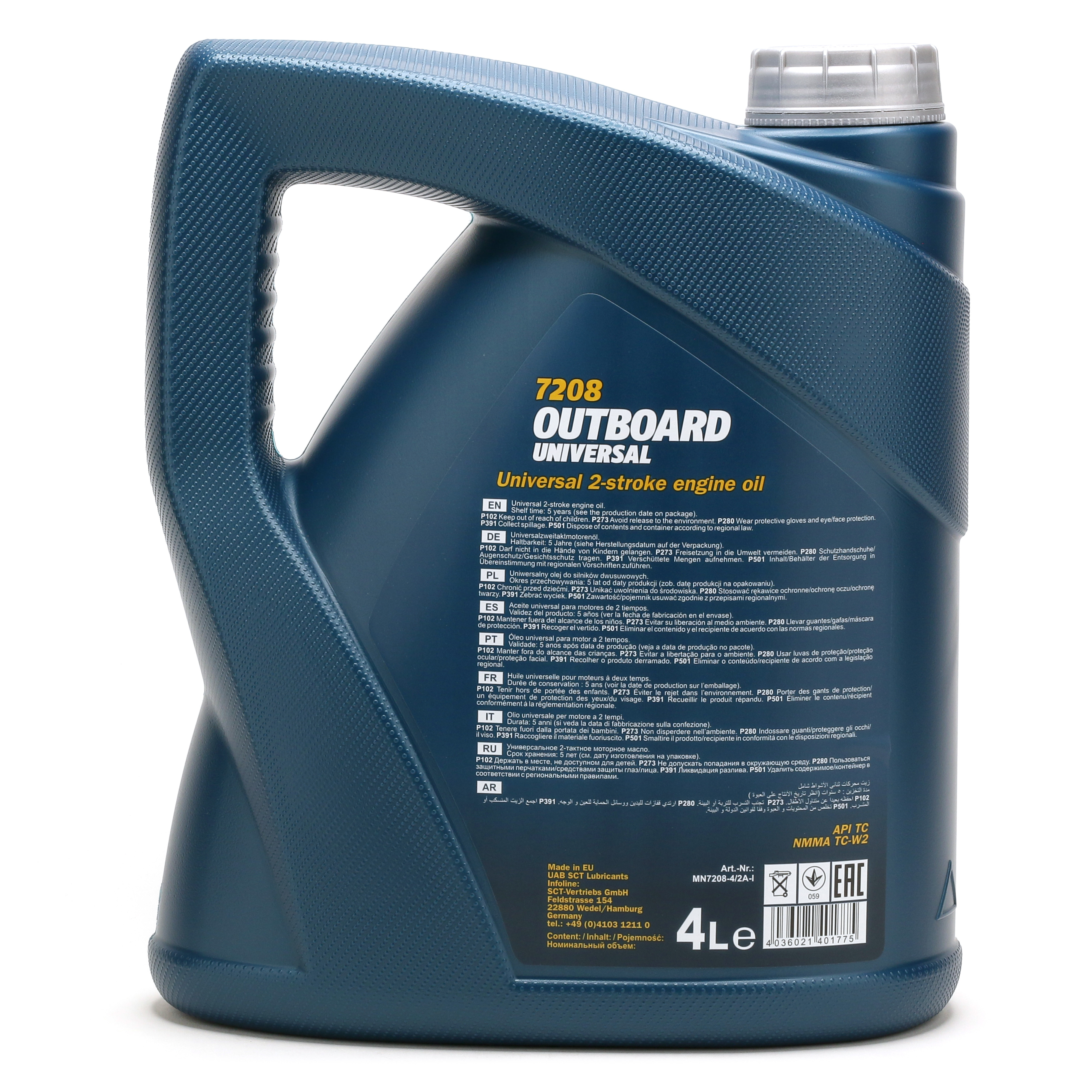 Mannol 7208 2-Takt Outboard Universal Motoröl 4l Kanister