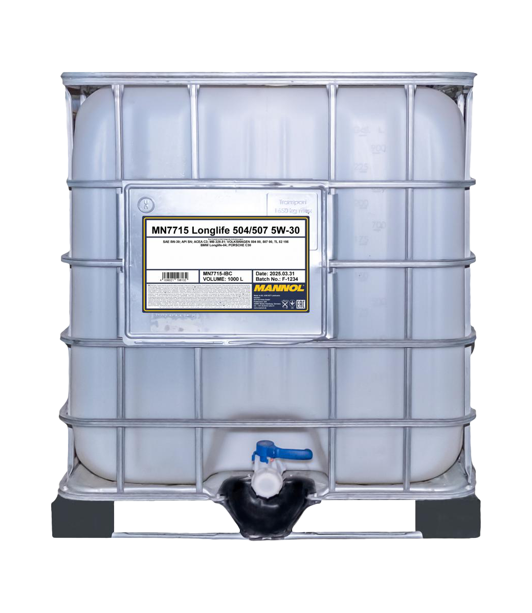 Mannol 7715 Longlife 504/507 5W-30 Motoröl 1000l IBC Container