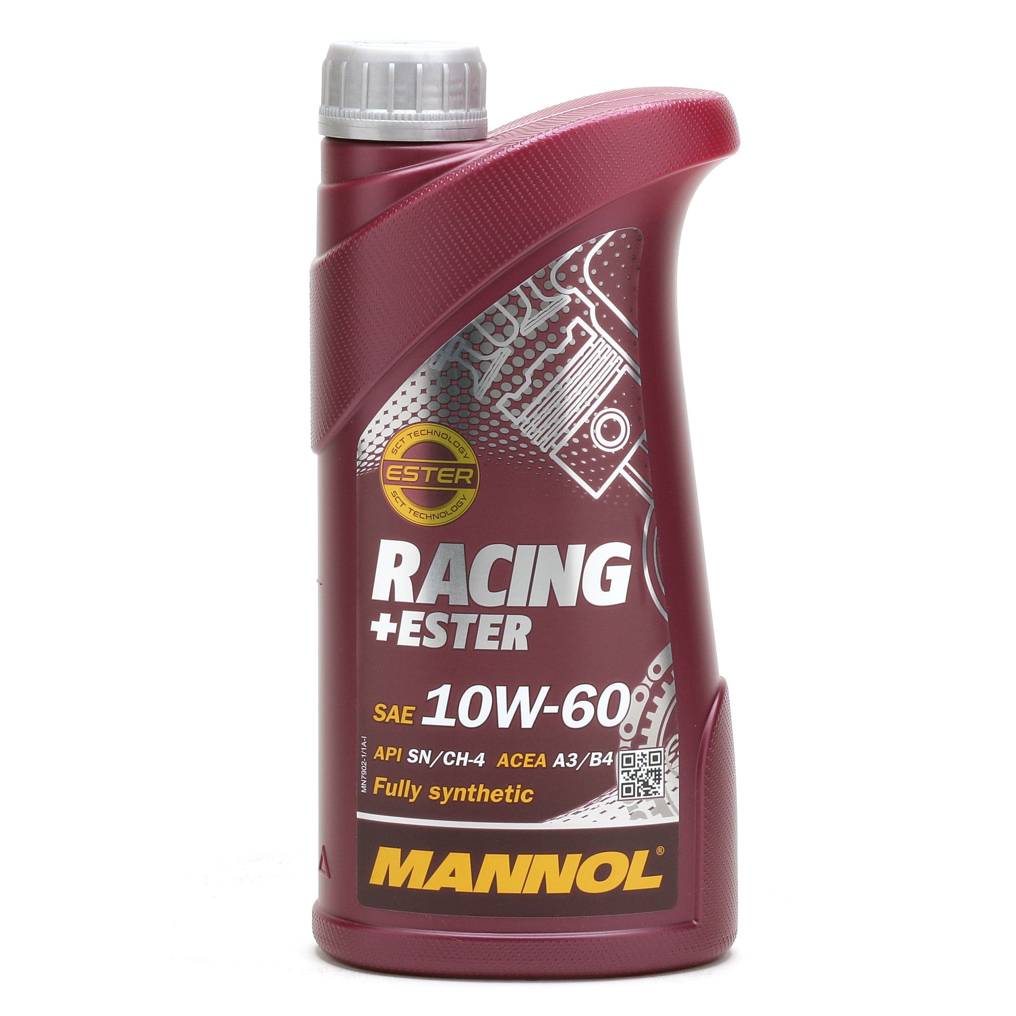 Mannol 7902 Racing + Ester 10W-60 synthetisches Motoröl 1l Flasche