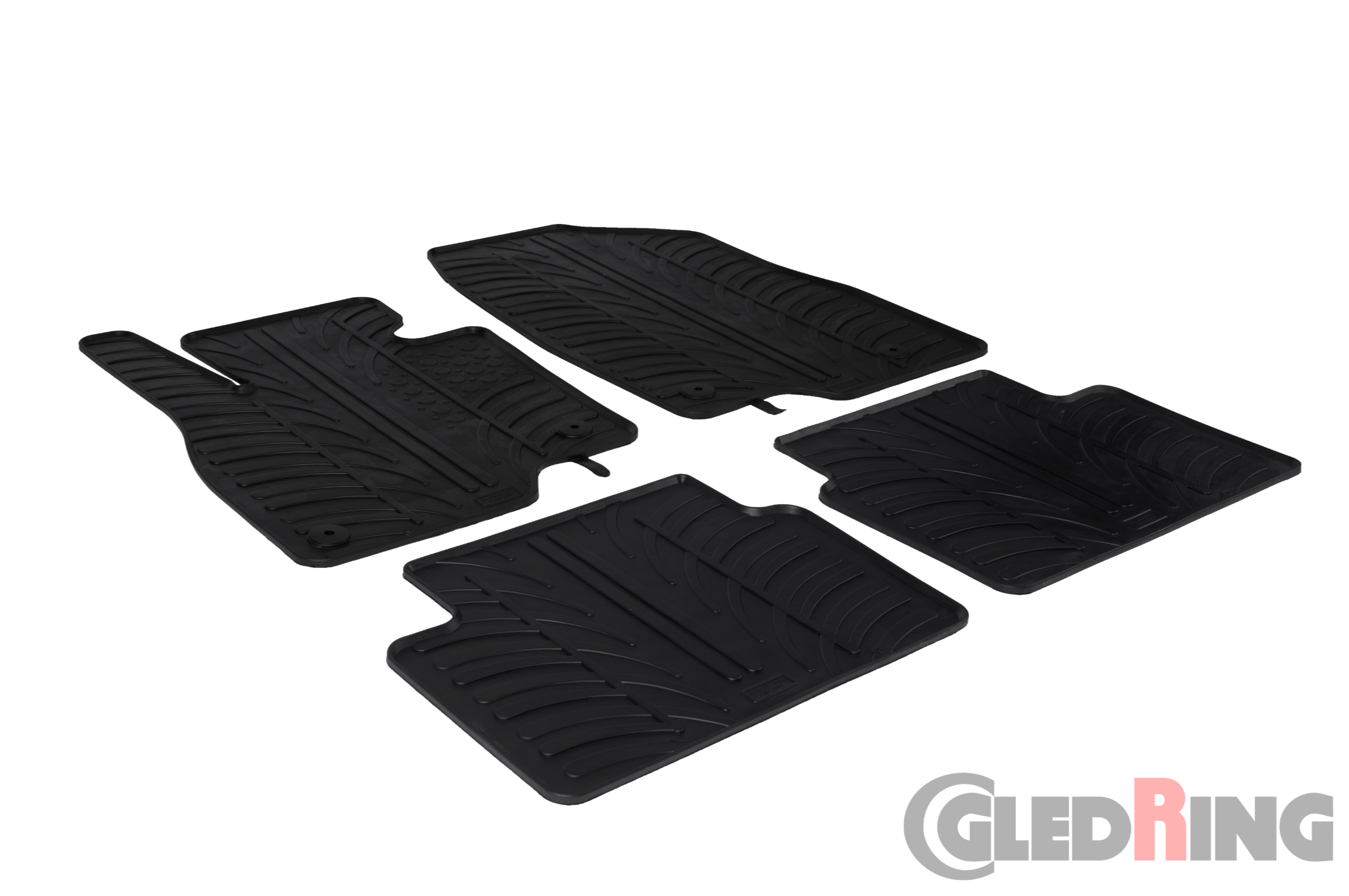 Original Gledring Passform Fußmatten Gummimatten 4 Tlg.+Fixing - MAZDA 3 2013-01.2019