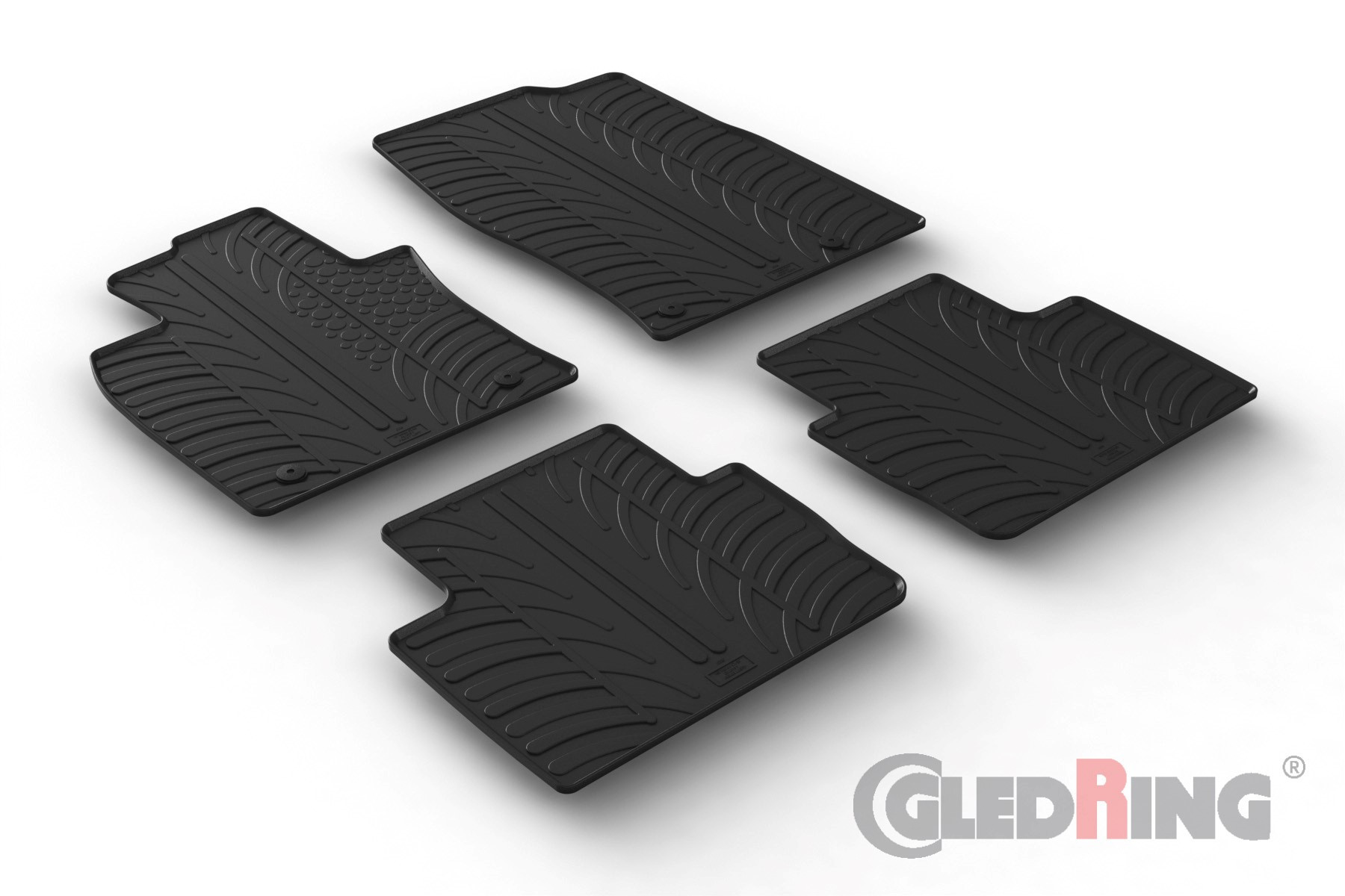 Original Gledring Passform Fußmatten Gummimatten 4 Tlg.+Fixing - MAZDA CX-30 08.2019->