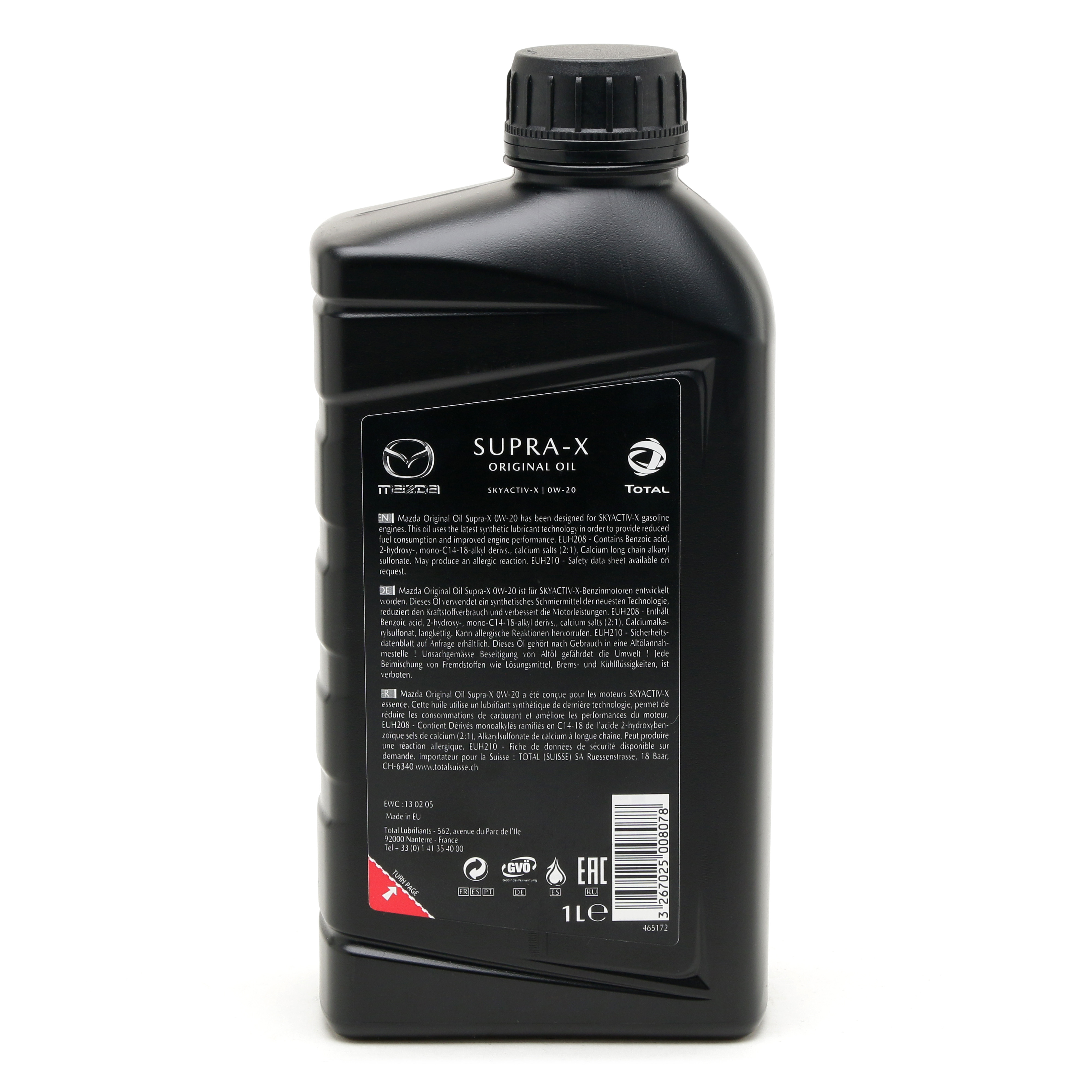 Original Mazda Oil Supra 0W20 Motoröl 1l SAE 0W20 Auto/PKW Motoröle (SAE) Öle