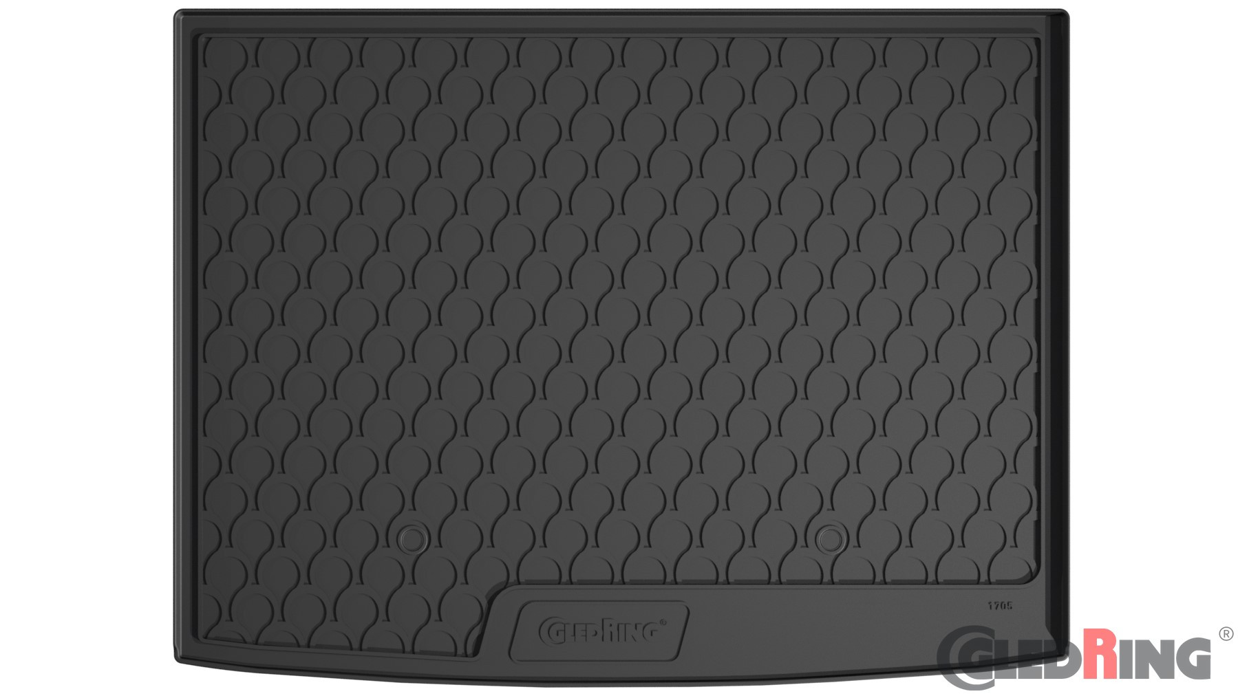 Original Gledring Premium Gummi Kofferraummatte - MERCEDES B-Classe W 246 (Oberer variabler Boden) 2011-01.2019