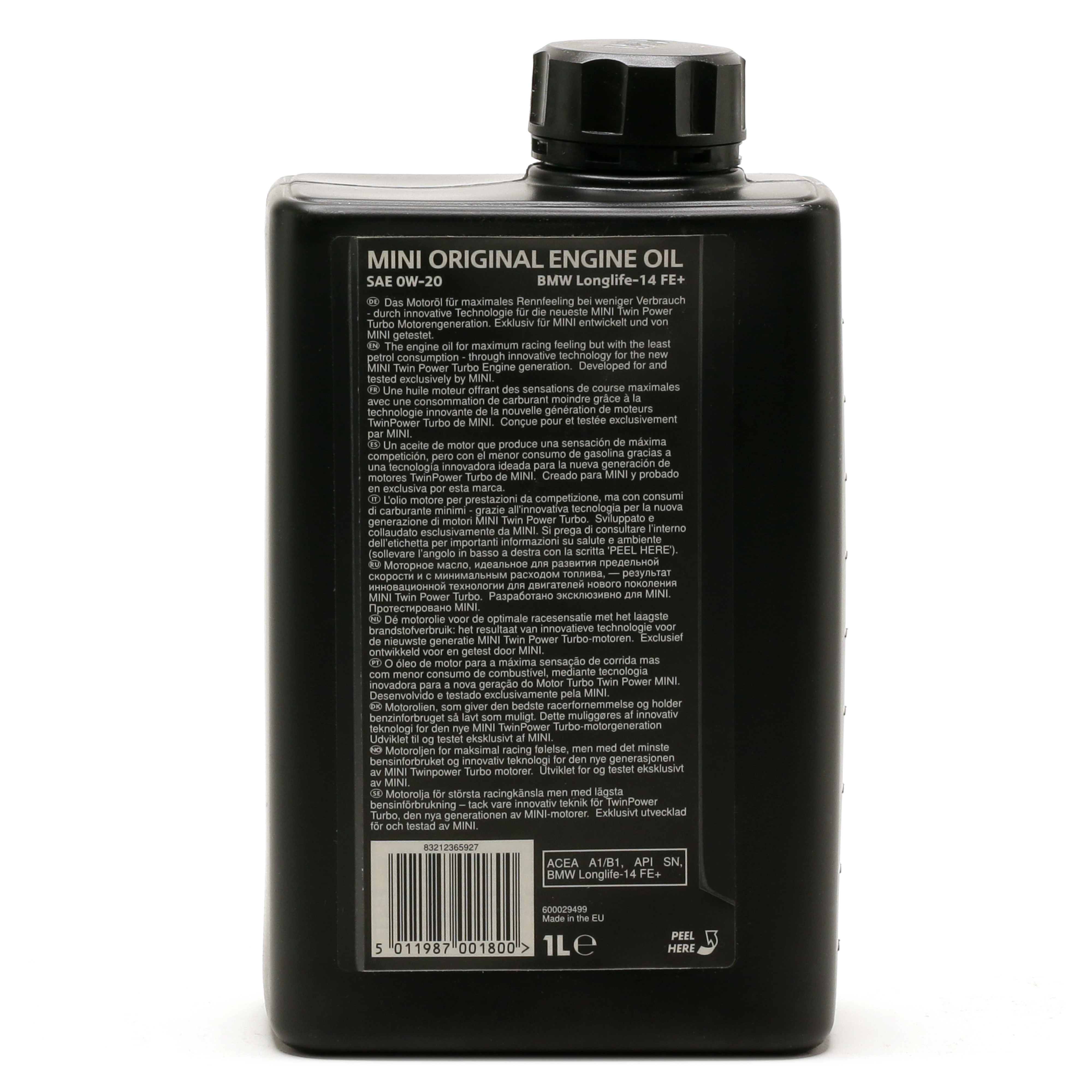 Original MINI Longlife-14 FE+ 0W-20 Motoröl 1l