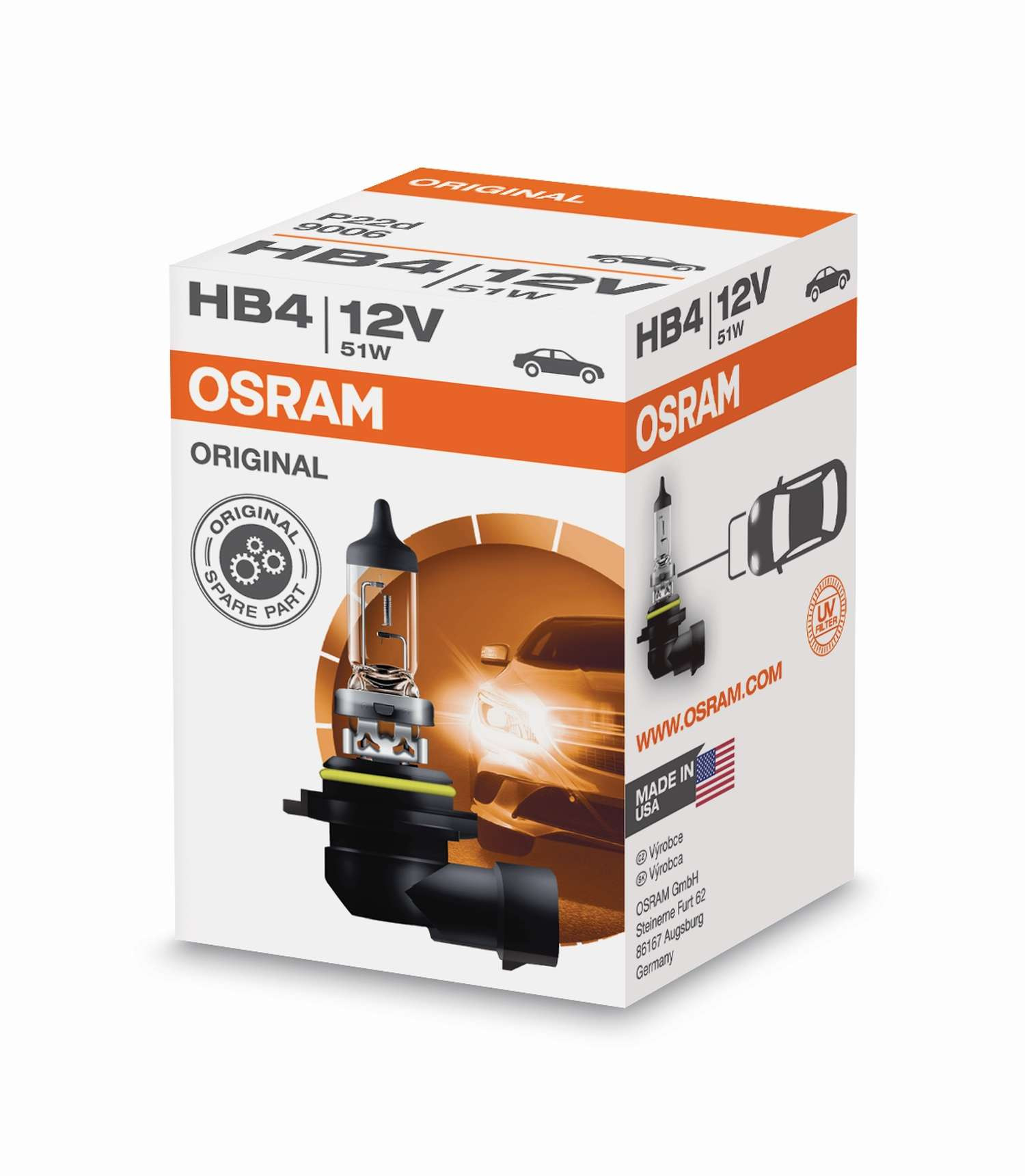 Osram Original Line Glühlampe HB4 P22d 12V 51W 1 Stück