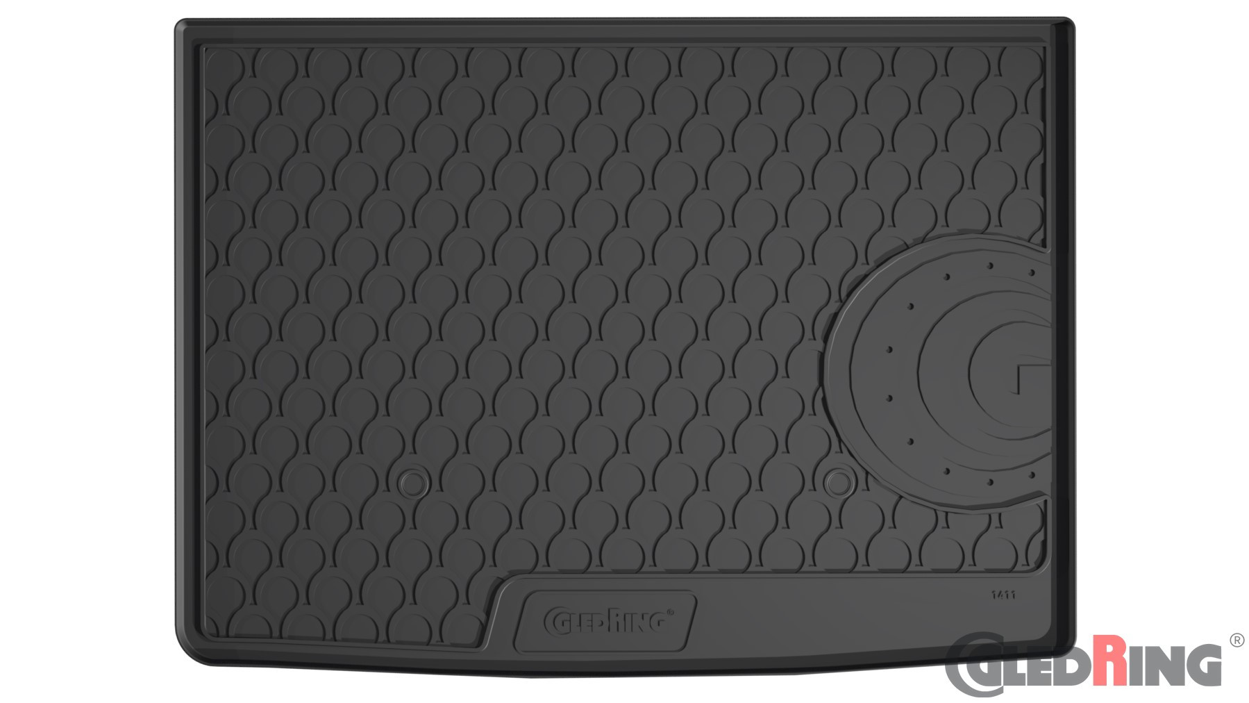 Original Gledring Premium Gummi Kofferraummatte - OPEL Astra K HB (Oberer Boden) 10.2015-10.2022