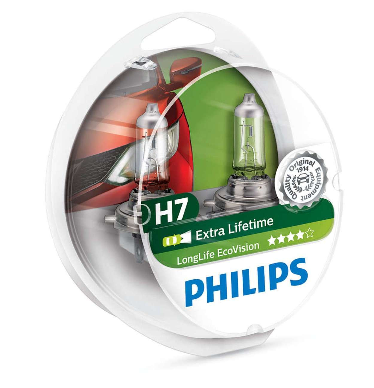 Philips H7 12V 55W PX26d LongLife EcoVision 2st.