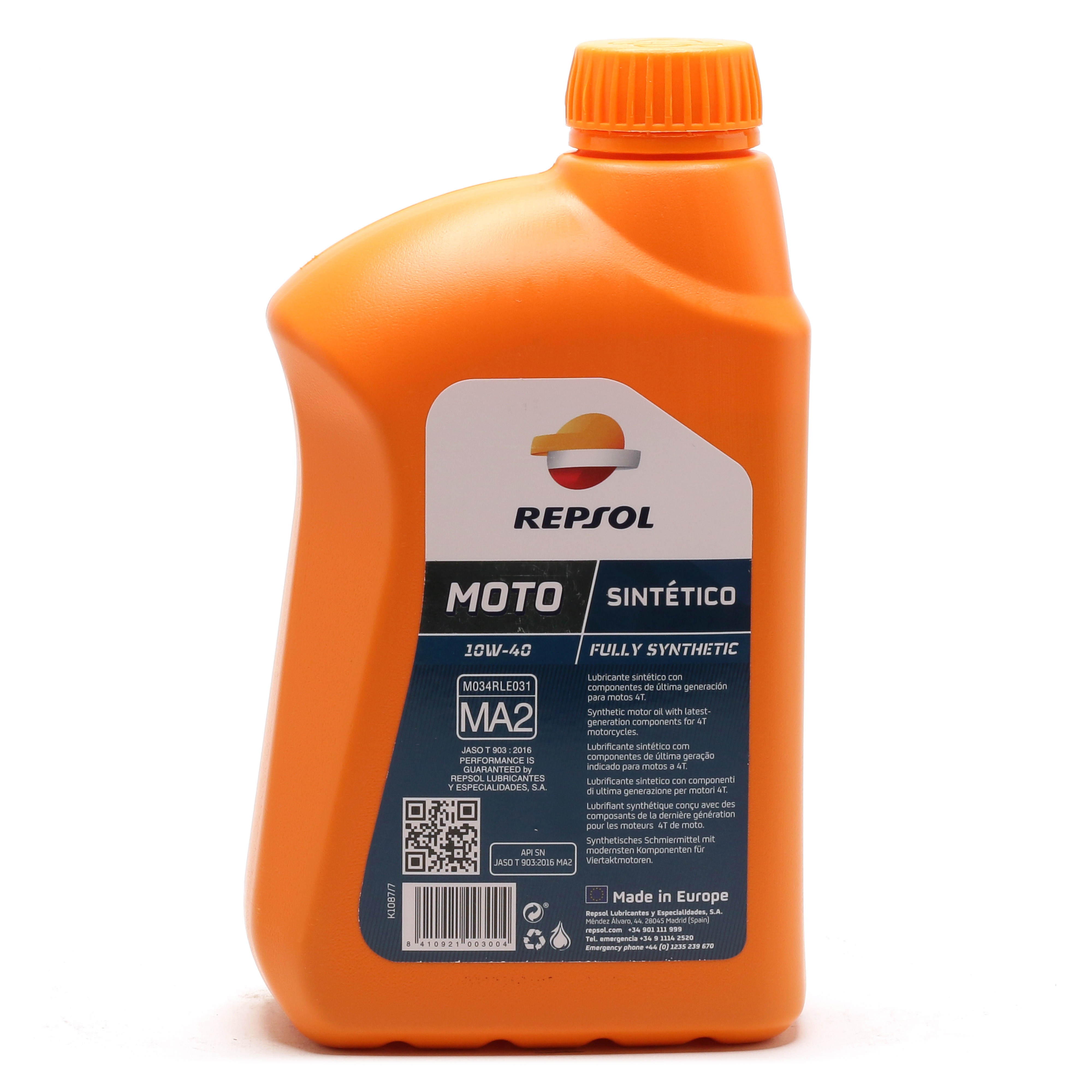 Repsol Motorrad Motoröl MOTO SINTETICO 4T 10W40 1 Liter
