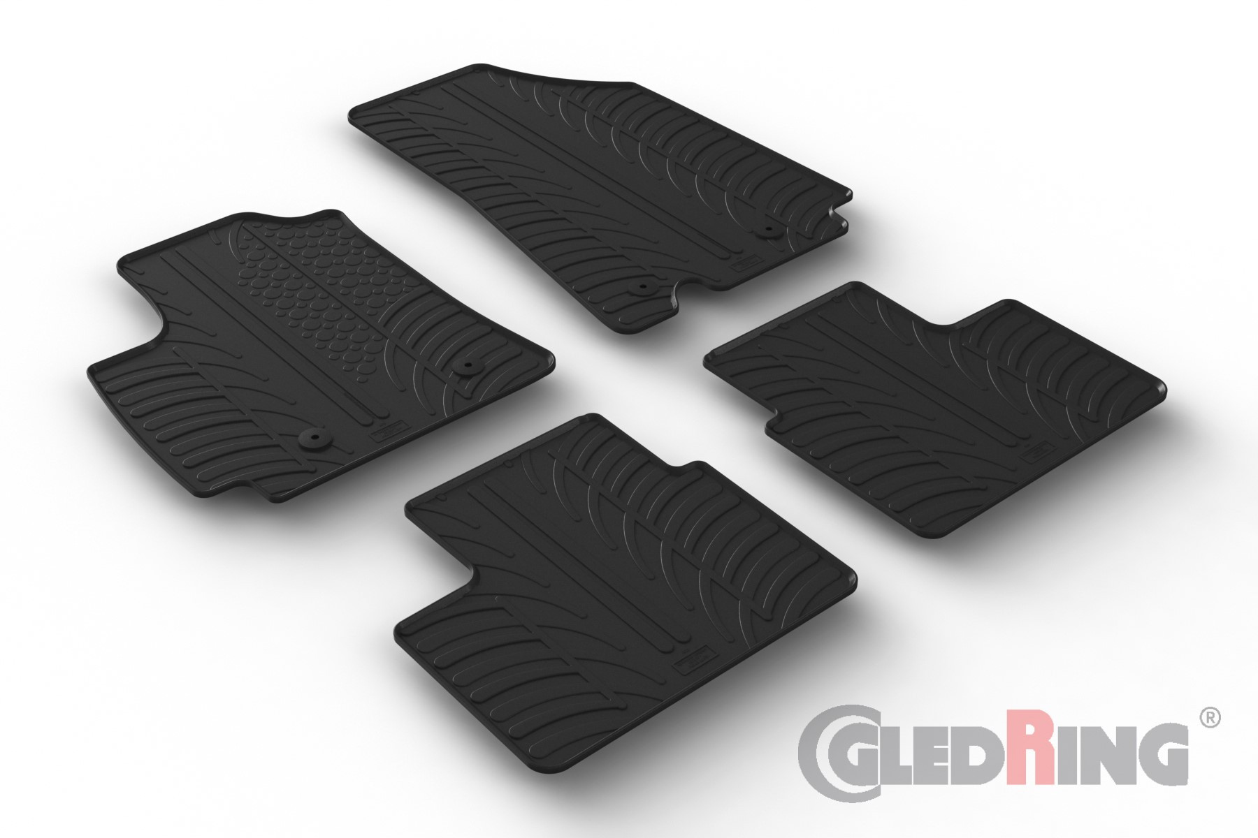 Original Gledring Premium Gummi Kofferraummatte - RENAULT Arkana (Oberer variabler Boden) 2020->