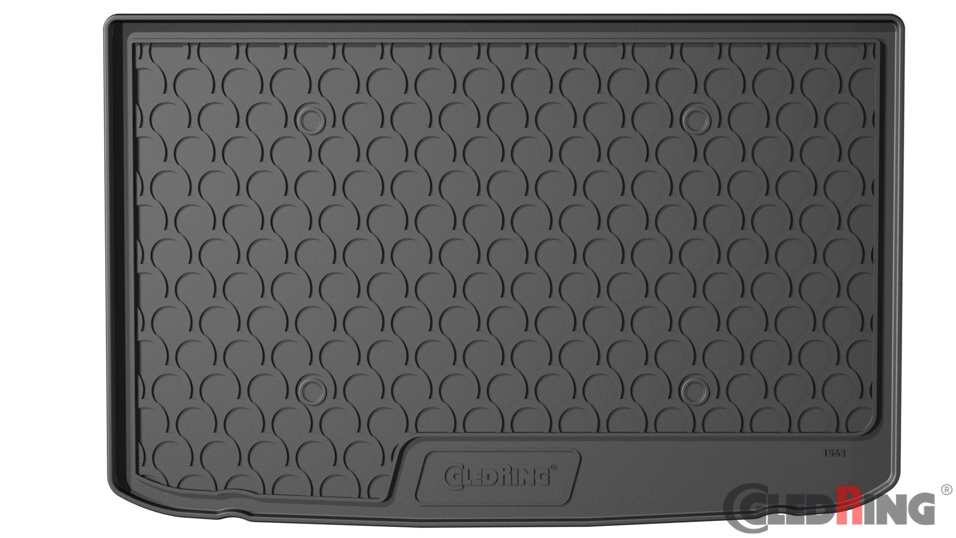 Original Gledring Premium Gummi Kofferraummatte - RENAULT Captur SUV (Oberer variabler Boden) 2020->