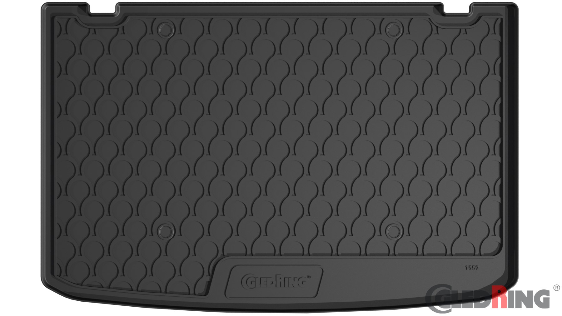 Original Gledring Premium Gummi Kofferraummatte - RENAULT Clio IV (5-türig) 2012->