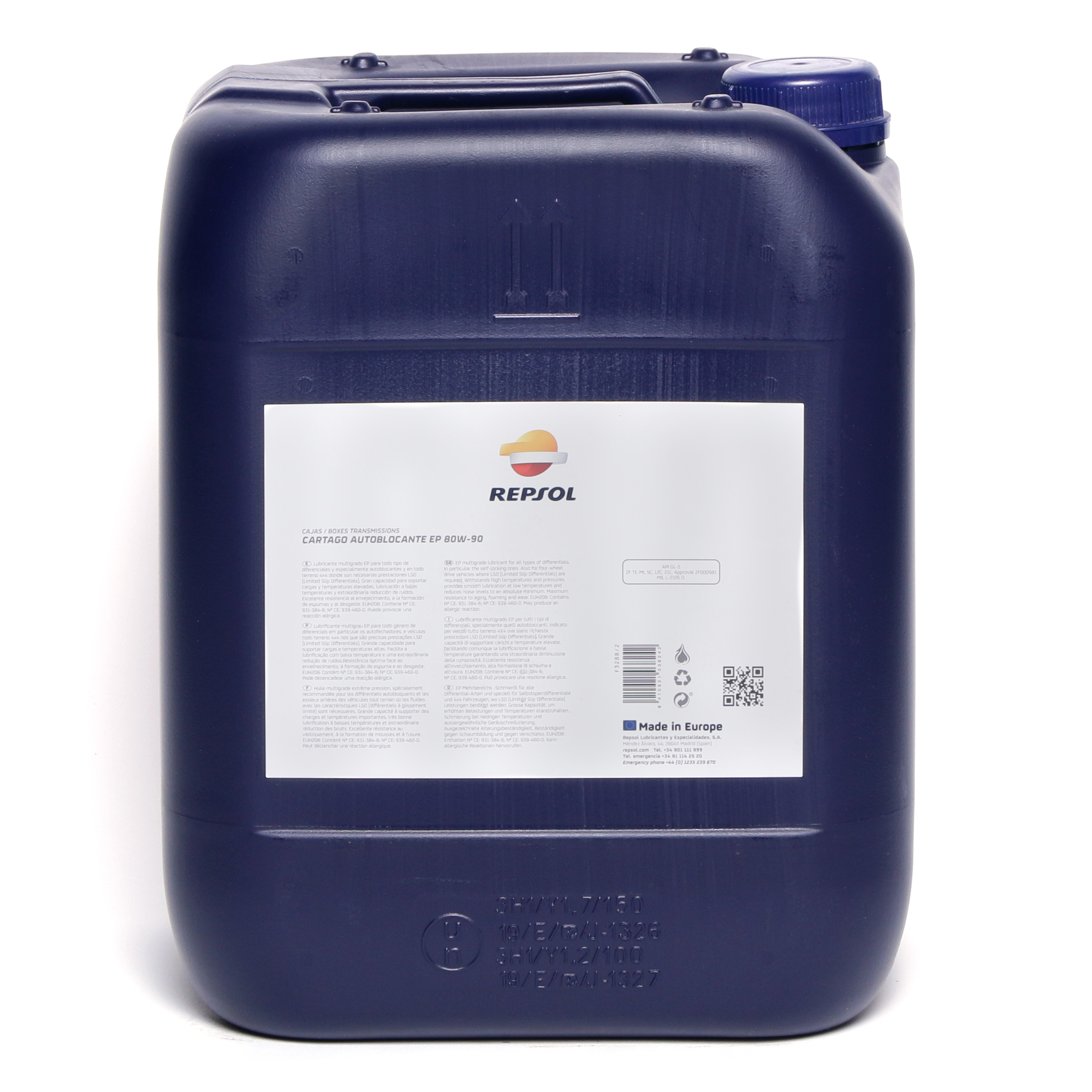 Repsol Getriebeöl CARTAGO AUTOBLOCANTE EP 80W90 20 Liter