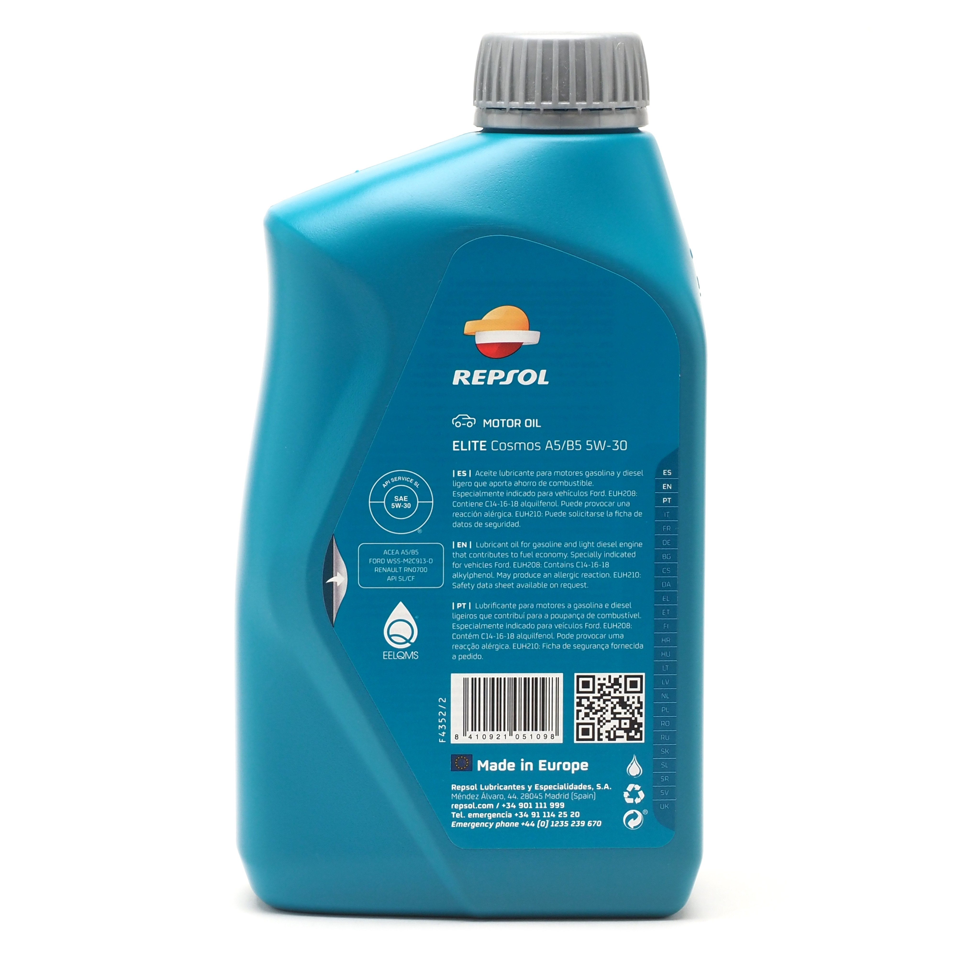 Repsol Motoröl ELITE COSMOS A5/B5 5W-30 1 Liter