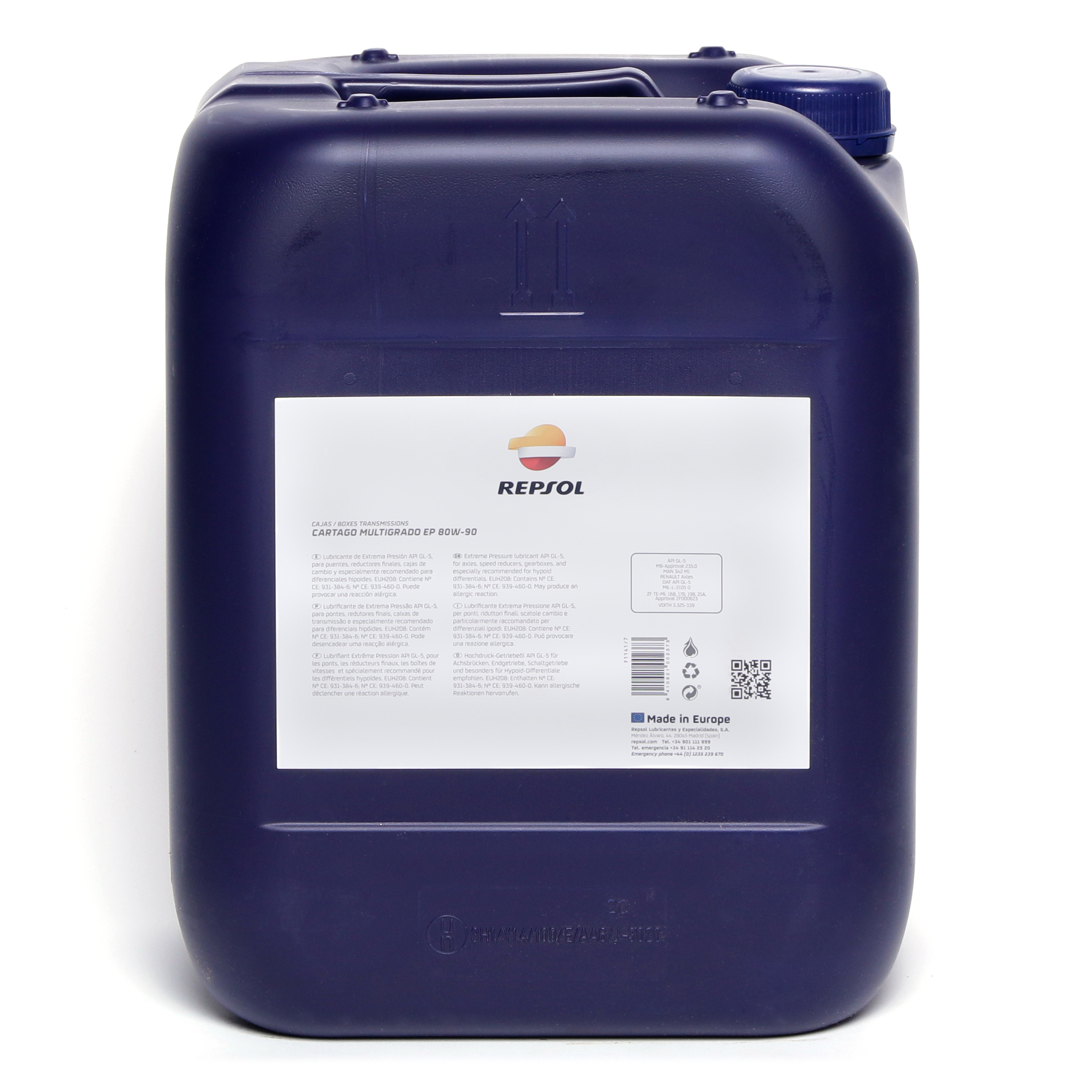 Repsol Getriebeöl CARTAGO MULTIGRADO EP / NAVIGATOR HQ 80W90 20 Liter