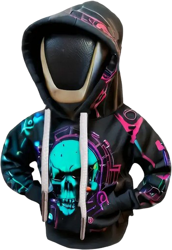 Auto Schaltknauf Kaputzen Hoodie Totenkopf
