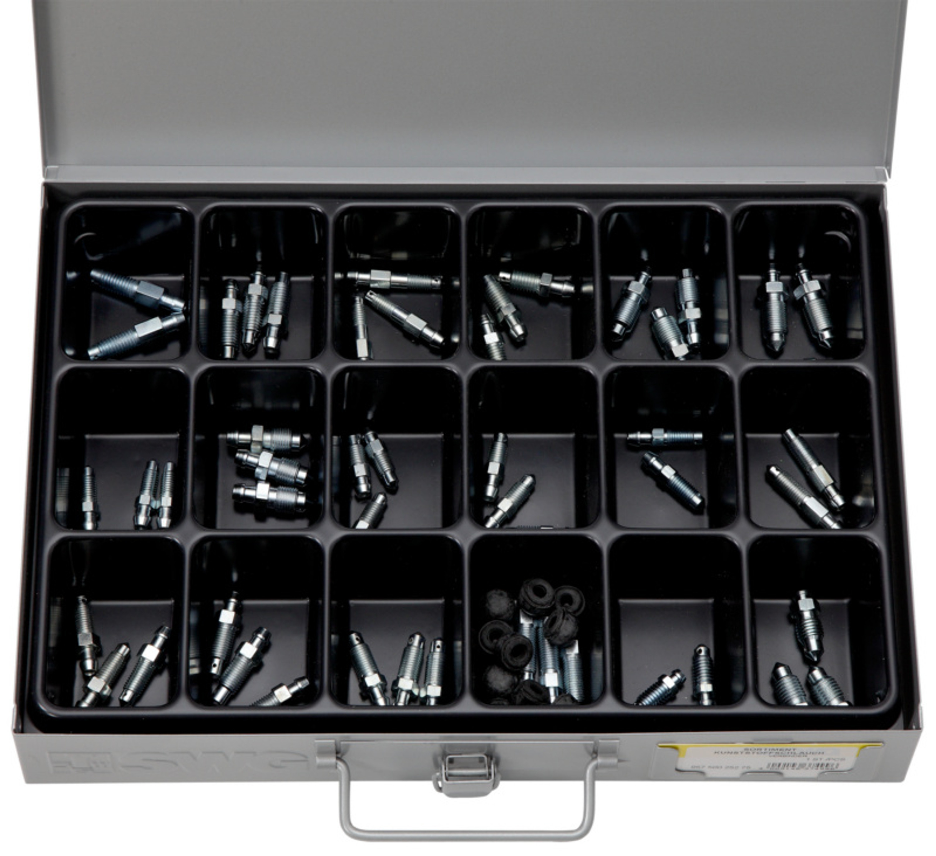 Entlüftungszubehör Sortiment 18-fach, 64 Teile