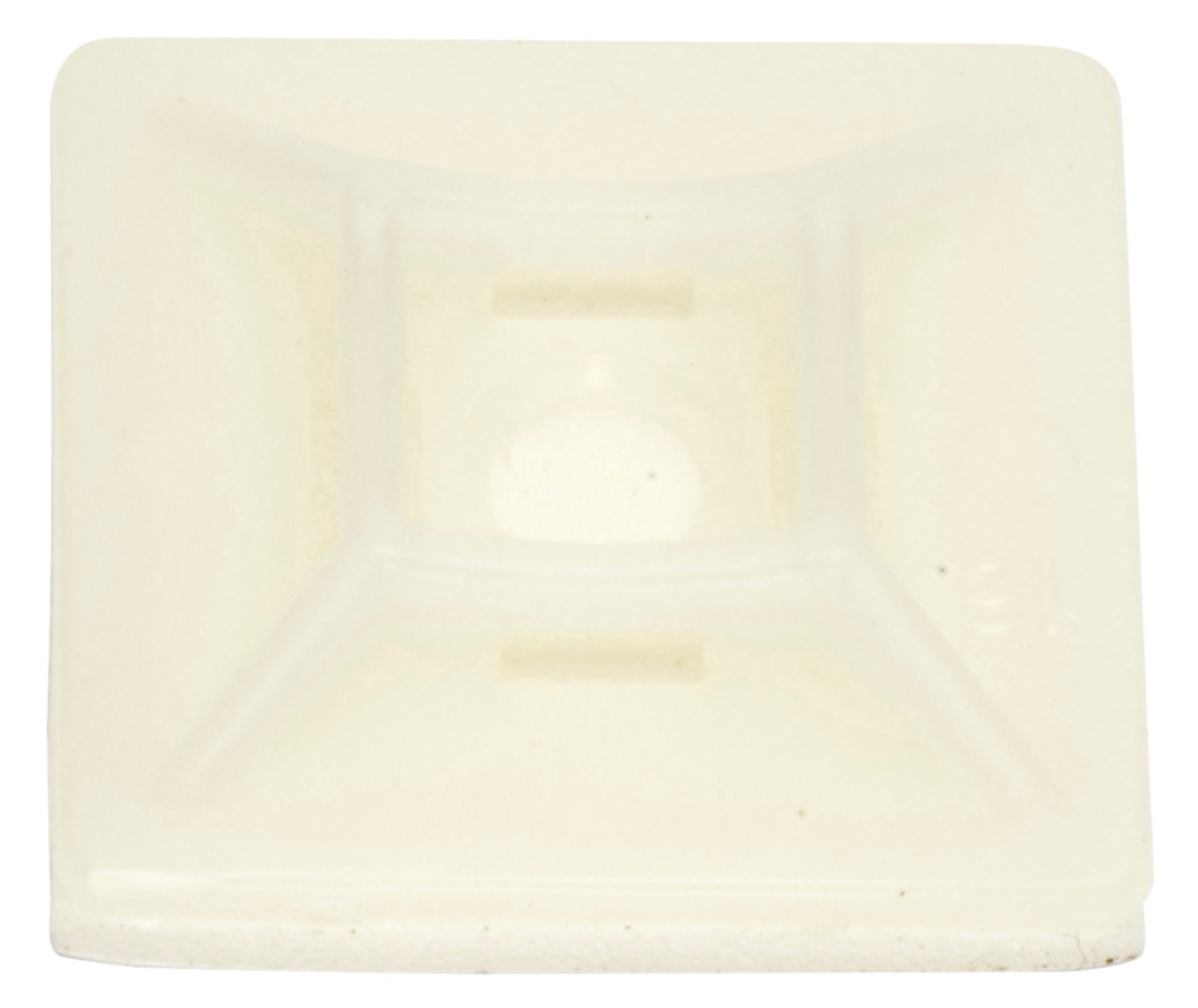 Klebesockel 4,8 / 28 x 28, Für Kabelbandbreite 4,8 mm, schwarz 6Stk.