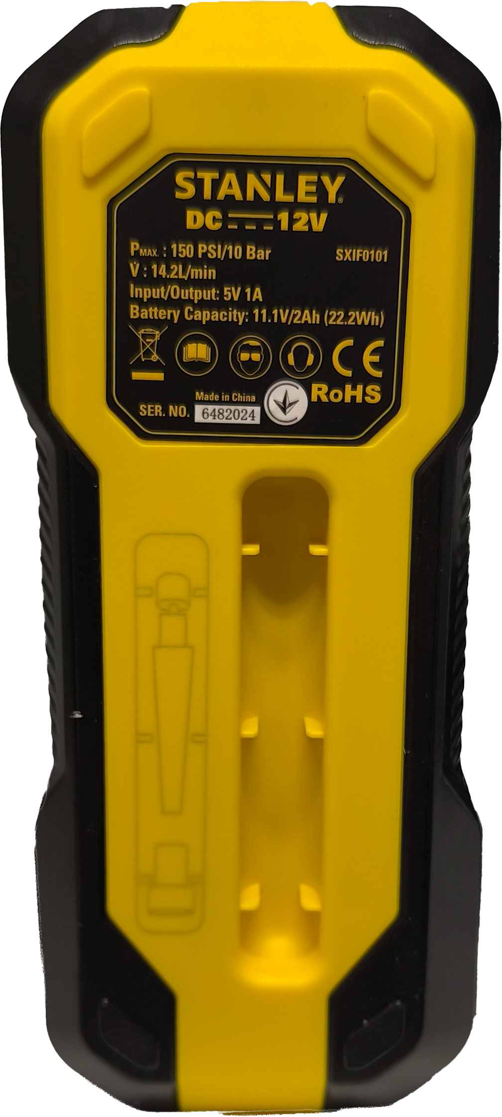 Stanley Akku Luftpumpe Mini-Kompressor mit Zubehör 14,2 l/min bei 0 bar