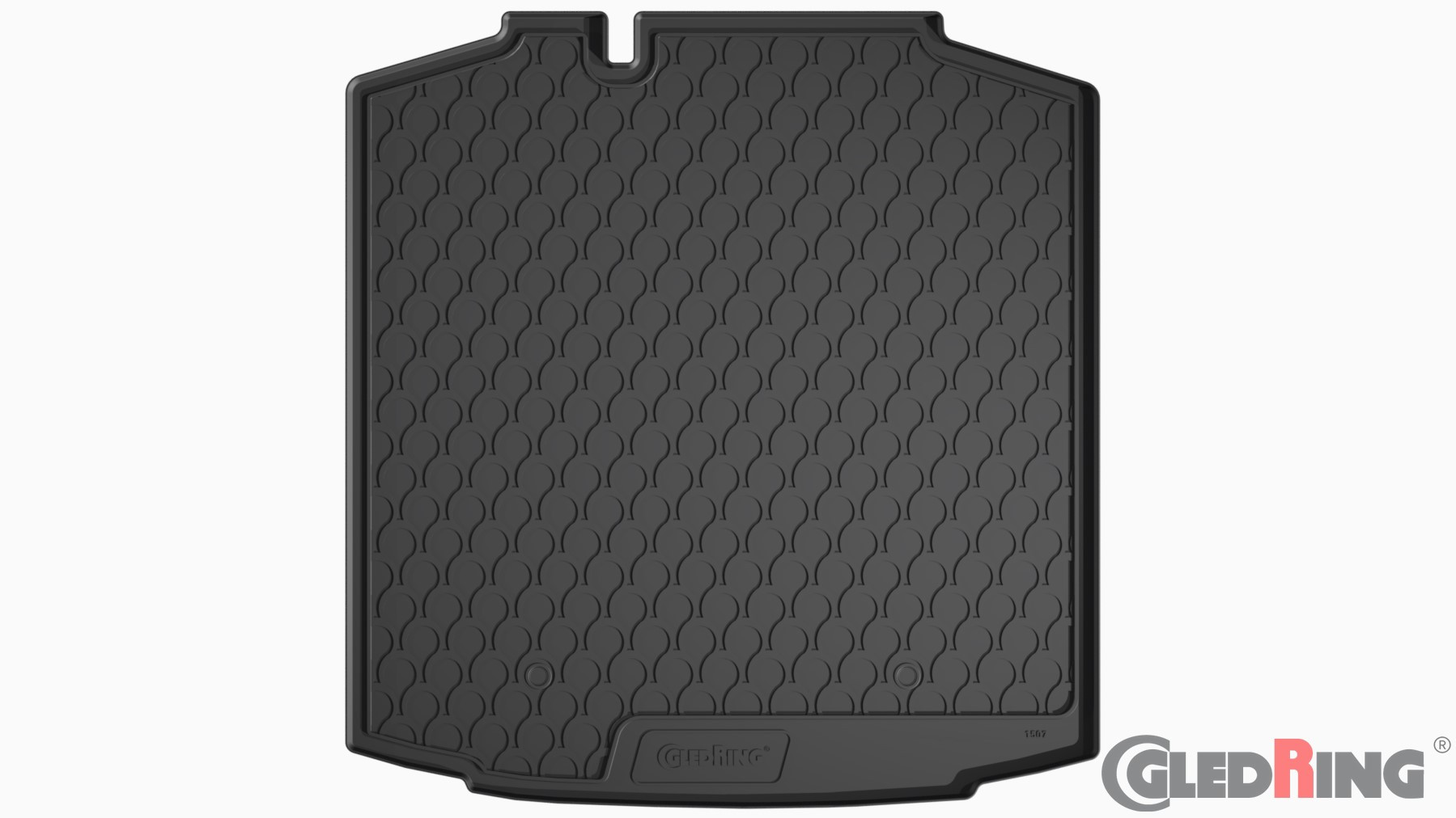 Original Gledring Premium Gummi Kofferraummatte - SEAT Toledo HB (Tiefer Boden) 2012->