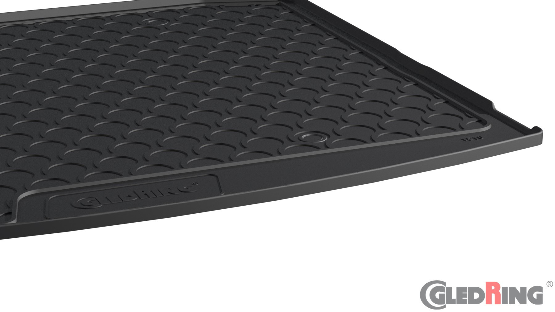 Original Gledring Premium Gummi Kofferraummatte - SKODA Kodiaq (Unterer Boden, Ohne Ersatzrad / Nicht für variablen Boden) 03.2017-2024