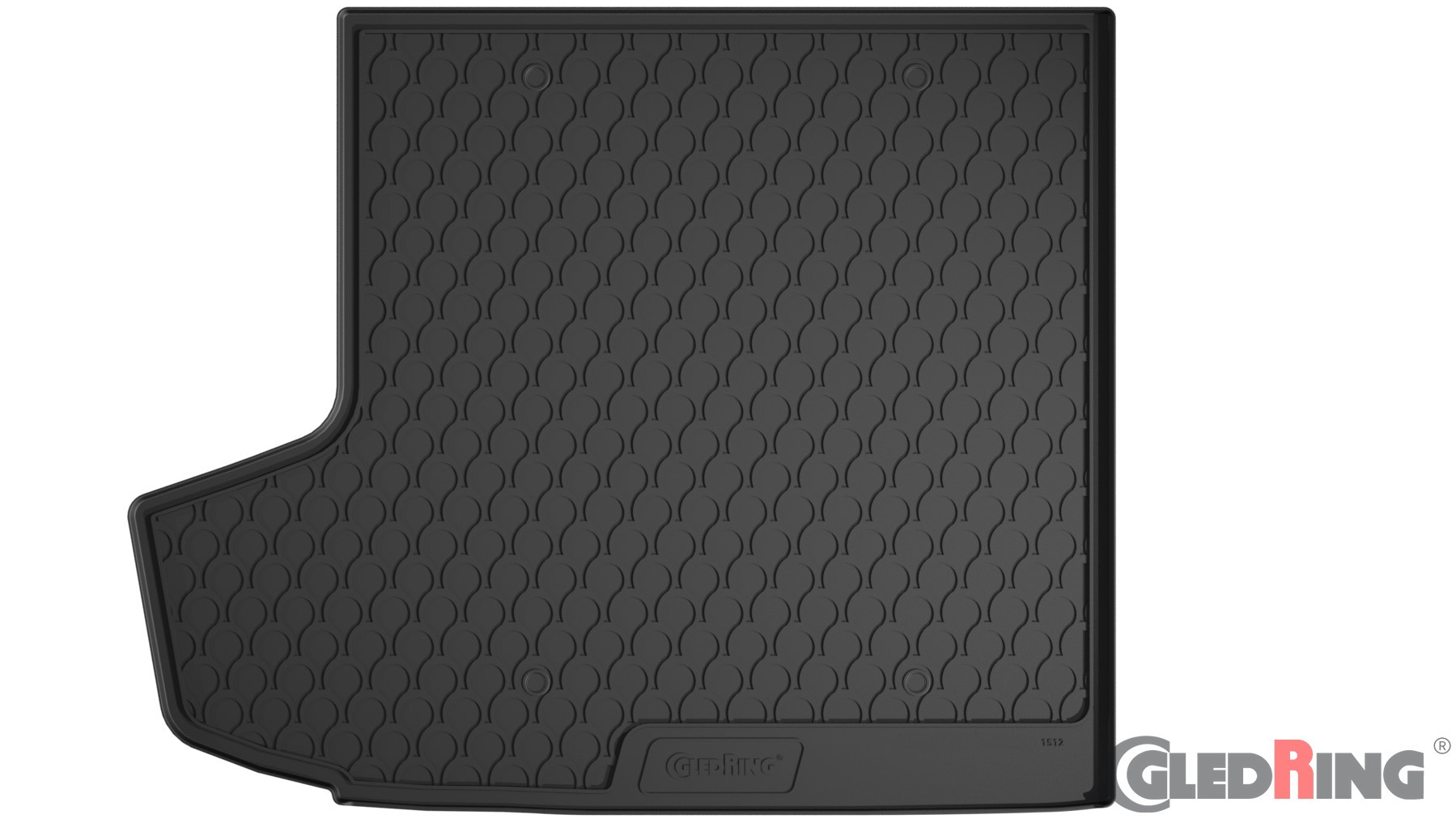 Original Gledring Premium Gummi Kofferraummatte - SKODA Oktavia Kombi (Variabler Boden oben) 2013-> modif.2017-2020