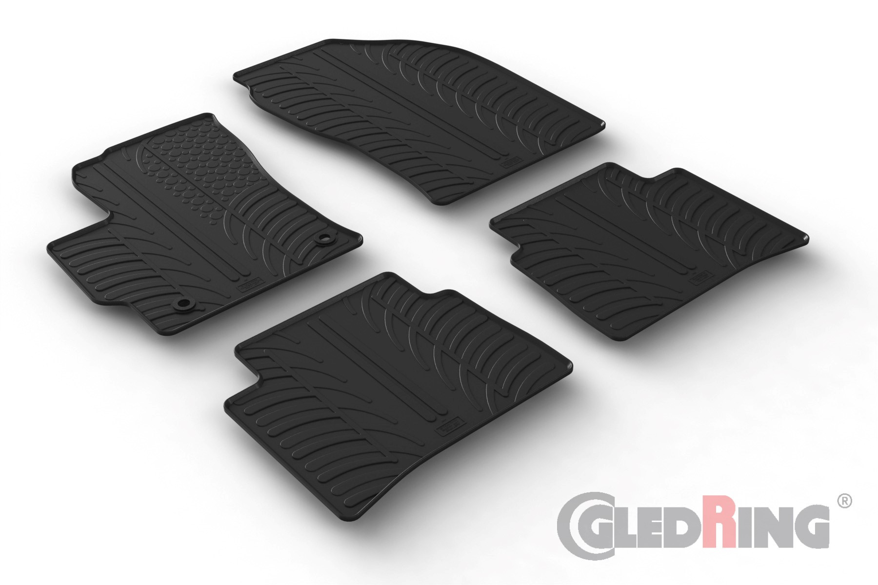 Original Gledring Passform Fußmatten Gummimatten 4 Tlg. - SUZUKI Swace Estate Hybrid 09.2020-> (Automatik)