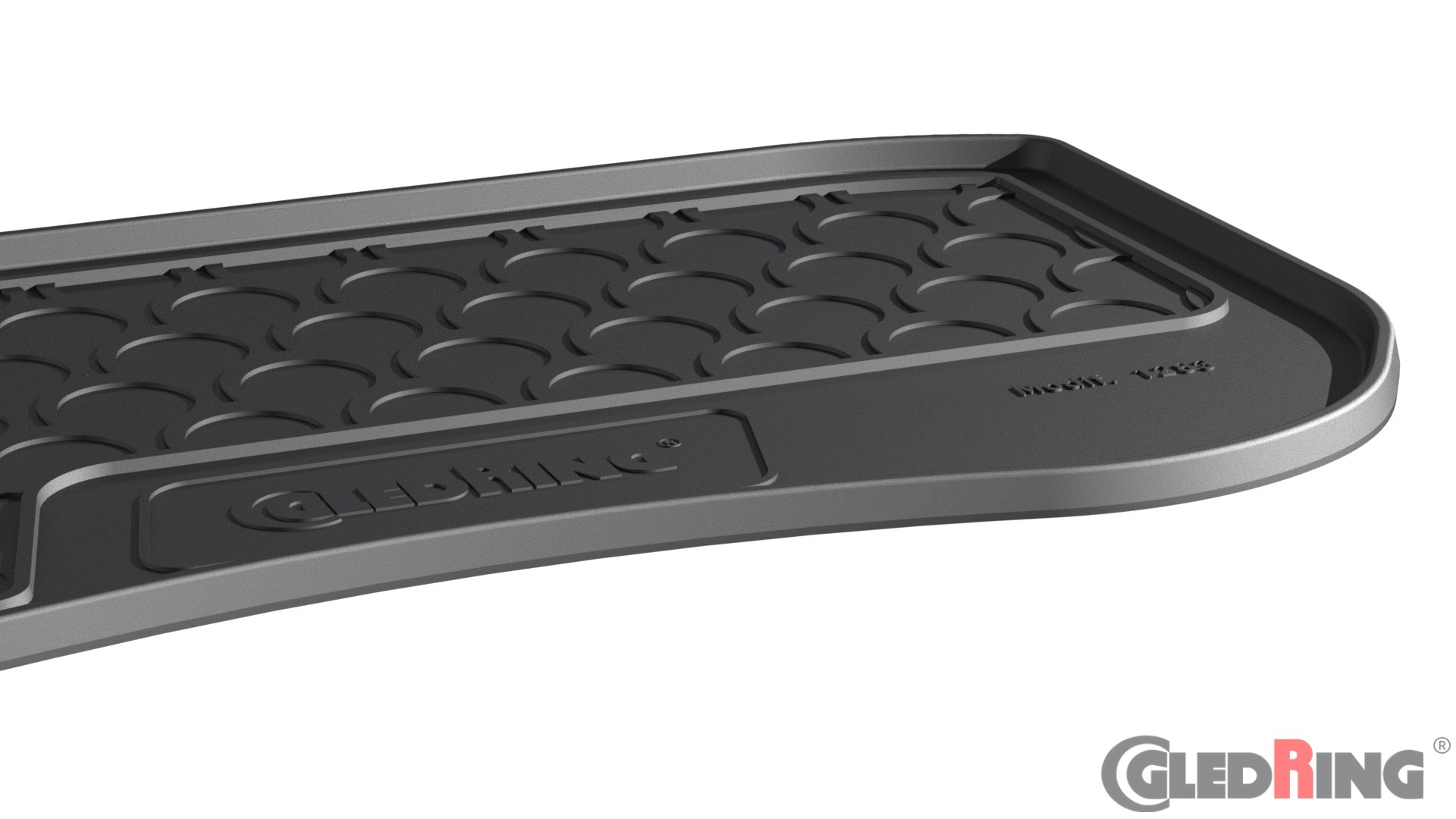 Original Gledring Premium Gummi Kofferraummatte - TESLA Model 3 Sedan (Vorderer Kofferraum) modif.2020->