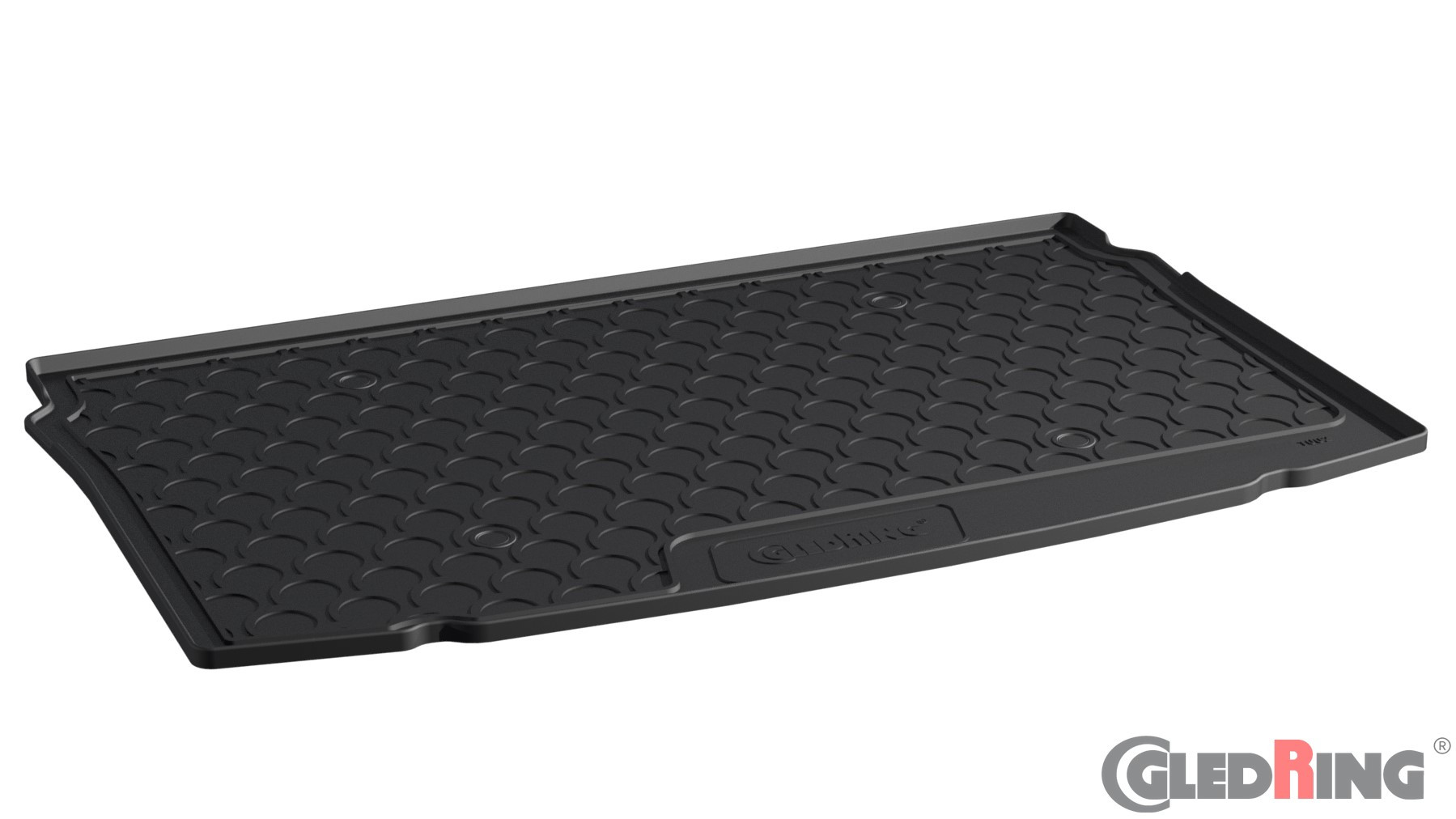 Original Gledring Premium Gummi Kofferraummatte - VOLKSWAGEN Polo (Basisboden) 2017->