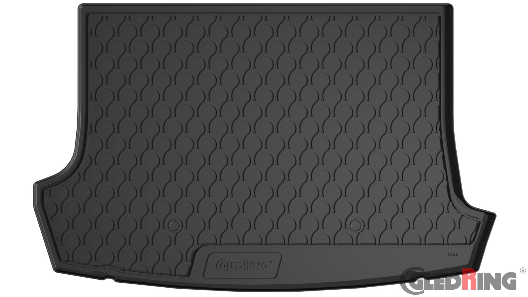 Original Gledring Premium Gummi Kofferraummatte - VOLKSWAGEN T-Roc (Ober variabler Boden) 12.2017->