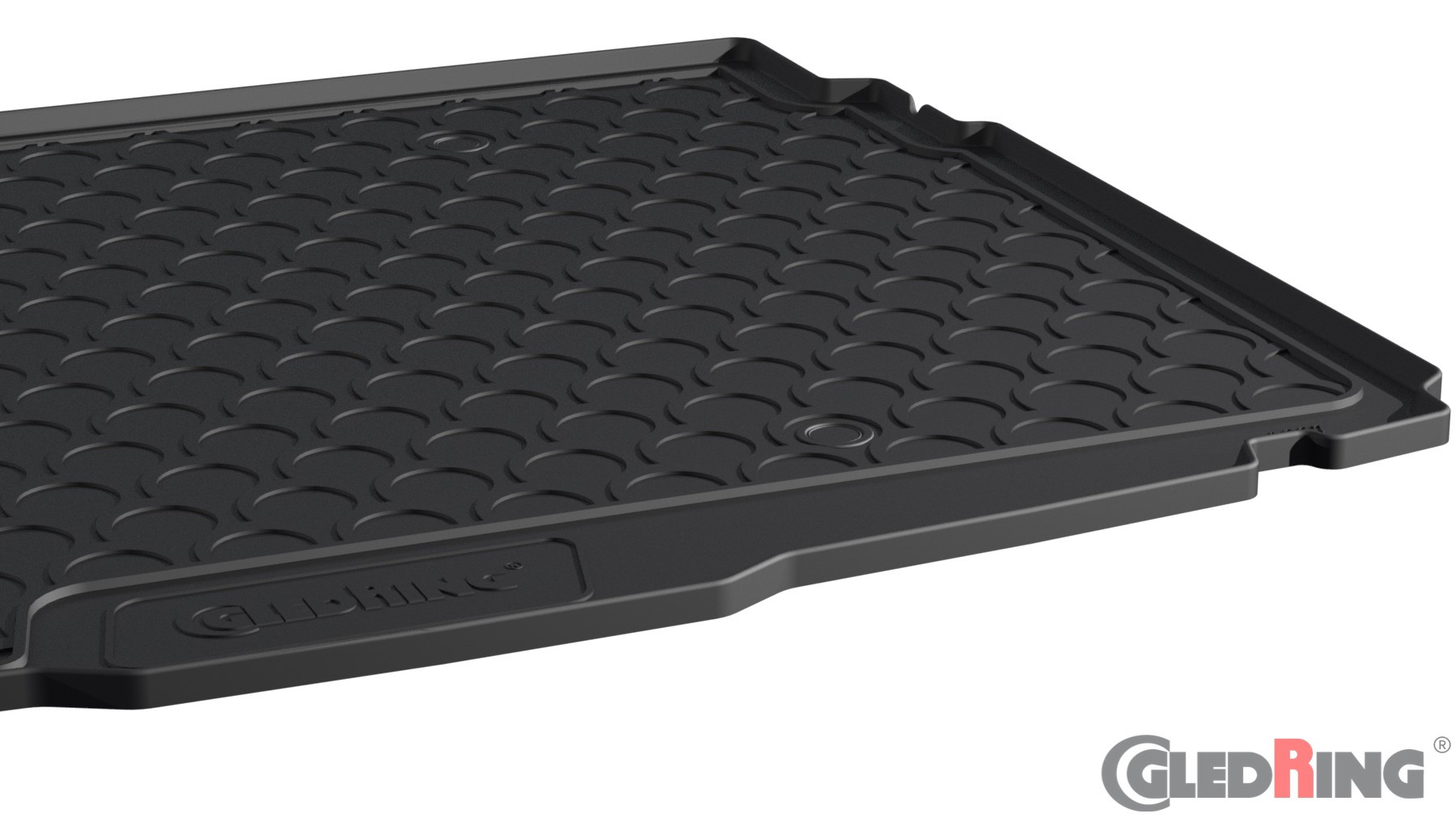 Original Gledring Premium Gummi Kofferraummatte - VOLKSWAGEN T-Roc (Tiefer variabler Boden) 12.2017->