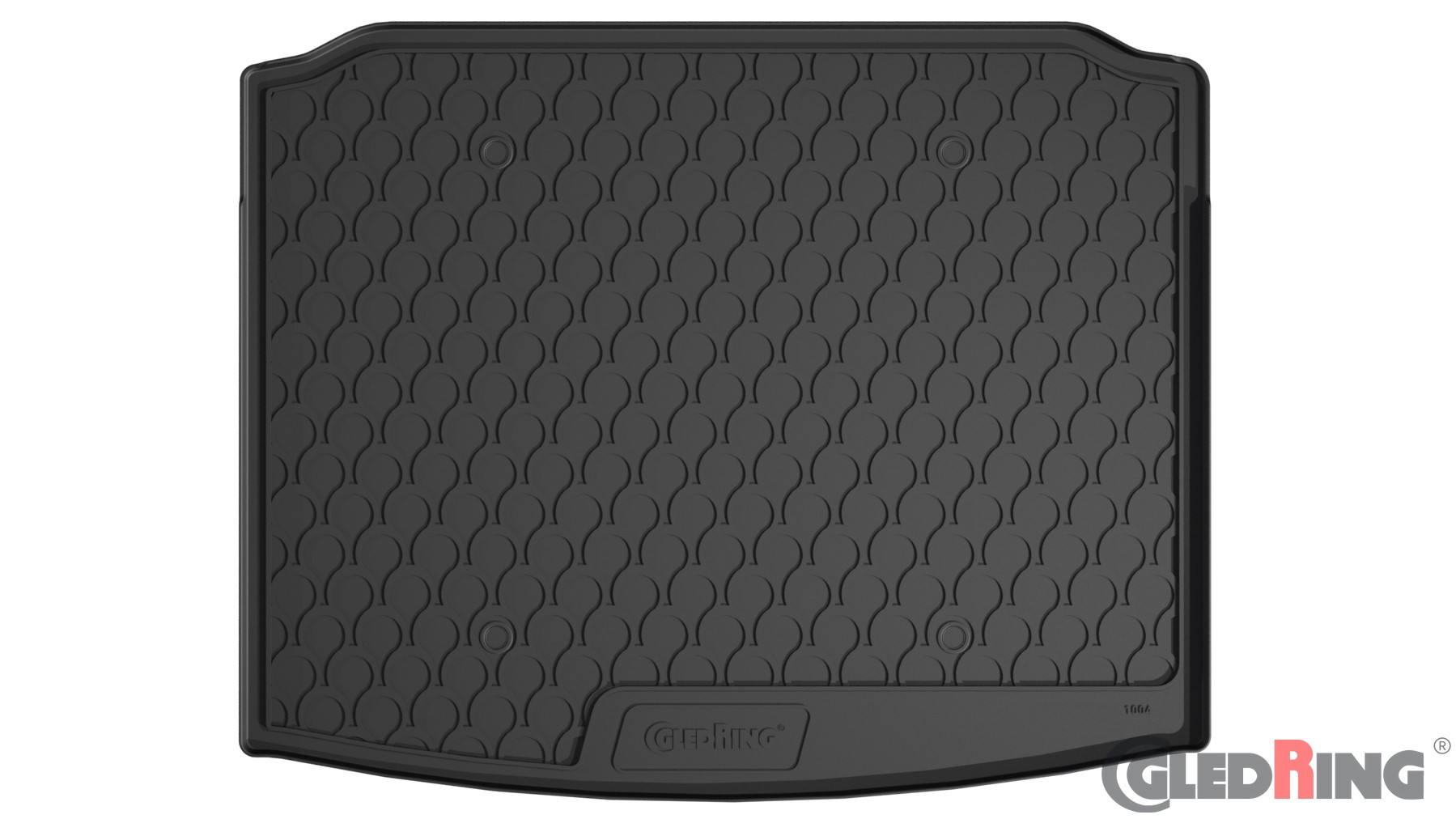 Original Gledring Premium Gummi Kofferraummatte - VOLKSWAGEN Tiguan (Tiefer Boden ohne Reserverad) 2015-2024