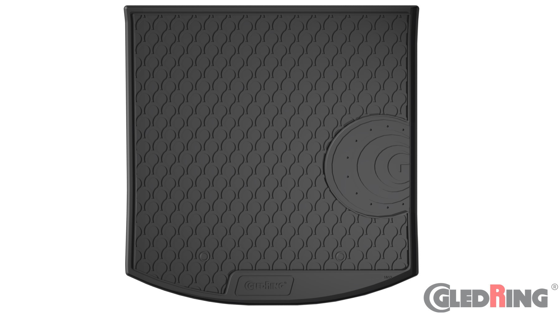 Original Gledring Premium Gummi Kofferraummatte - VOLKSWAGEN Touran 1T (Tiefer Boden) 2003-2015