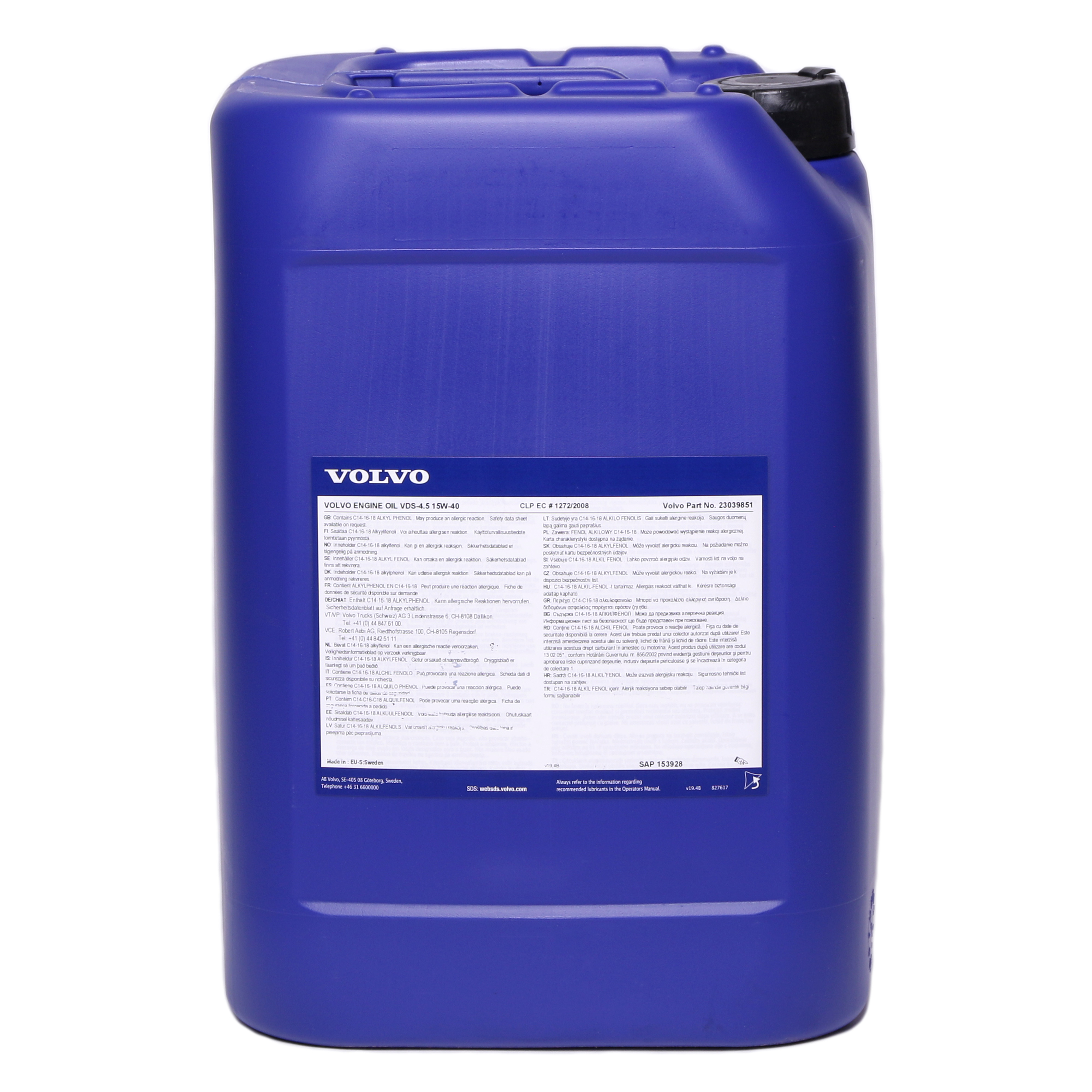 Original VOLVO Penta VDS-4.5 15W-40 20 Liter Kanister