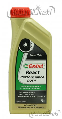 Castrol React Performance DOT 4  Bremsflüssigkeit 1l