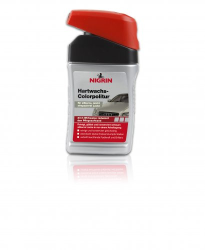 Nigrin 72947 Hartwachs-Colorpolitur silber 300ml reinigt, glättet und konserviert Lacke, verleiht Farbkraft